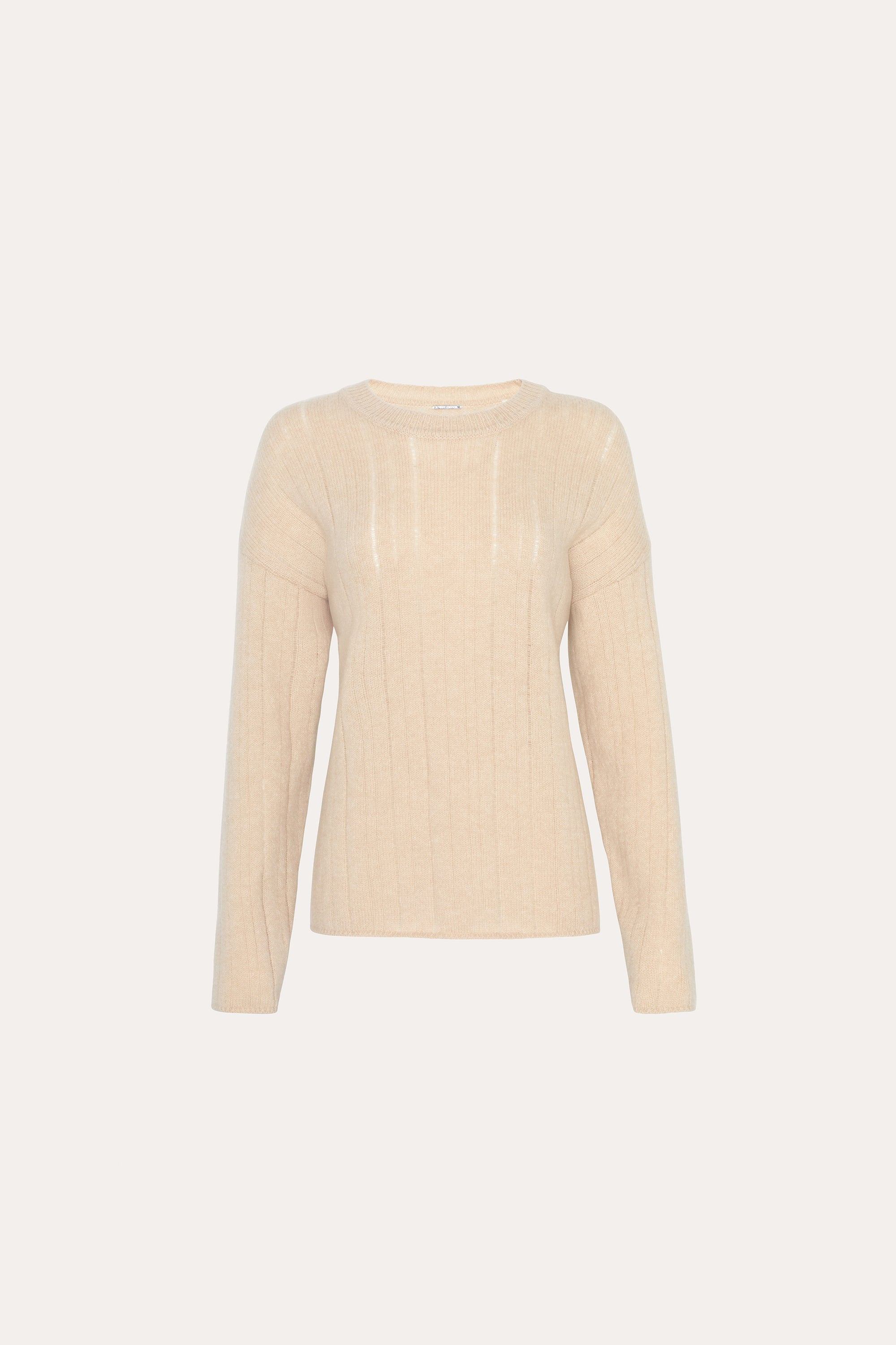 Elie Tahari Cashmere ER5Y8505 sweter Beige kaszmir