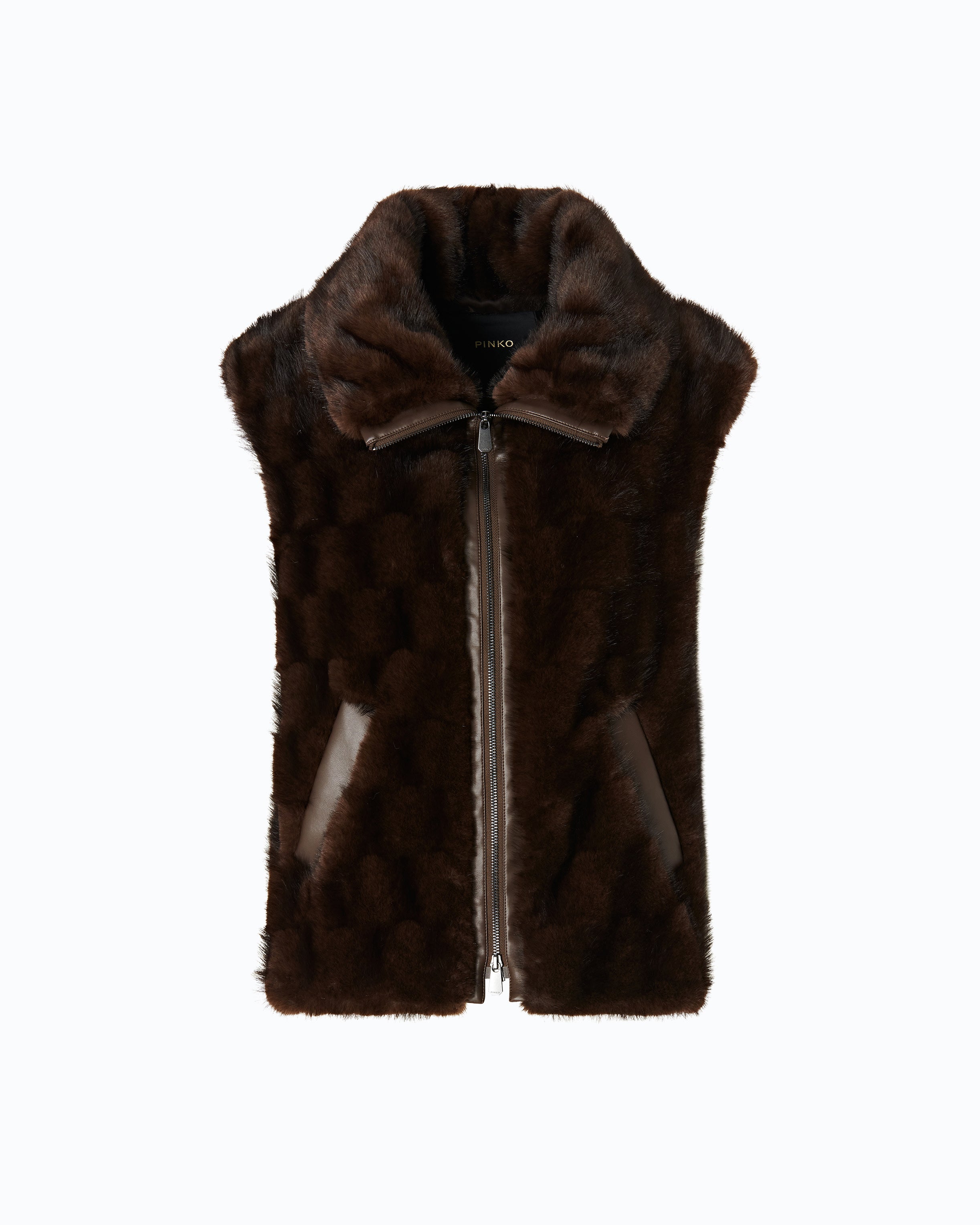 Pinko Glossinia Vest kamizelka brązowa