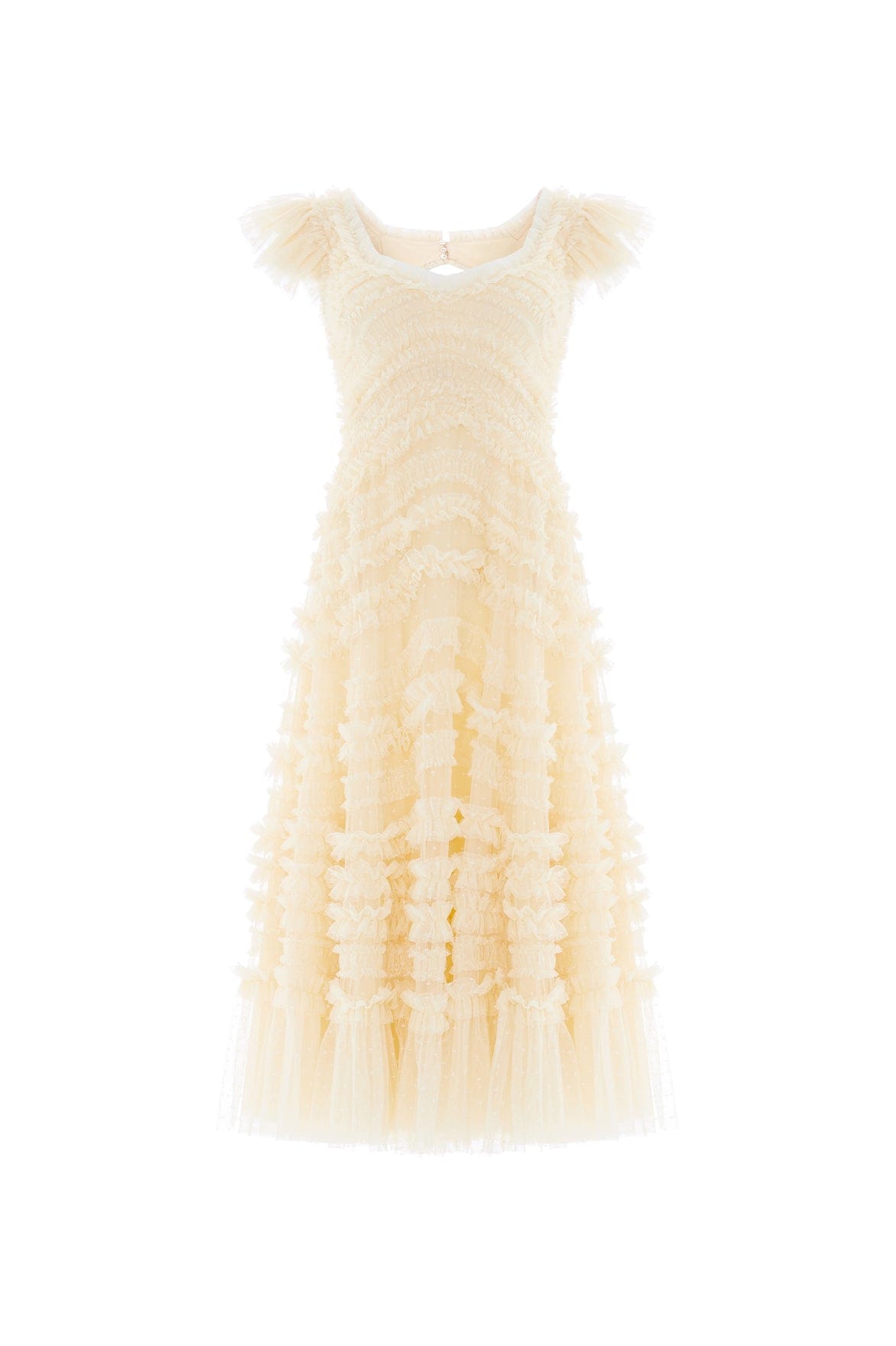 Needle & Thread Amara Backless Ballerina sukienka Lemon