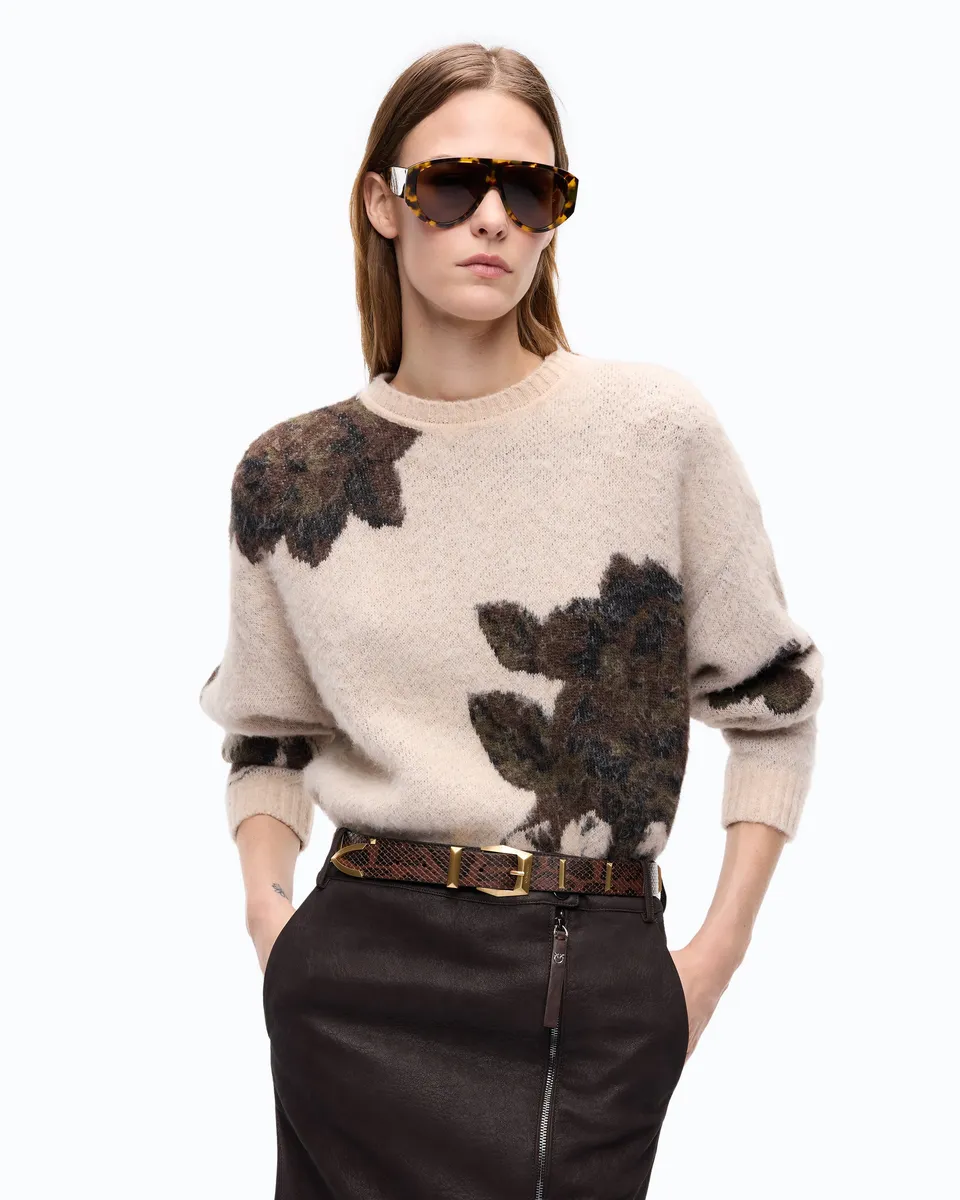 Pinko Ruggito Sweater sweter wełna alpaka