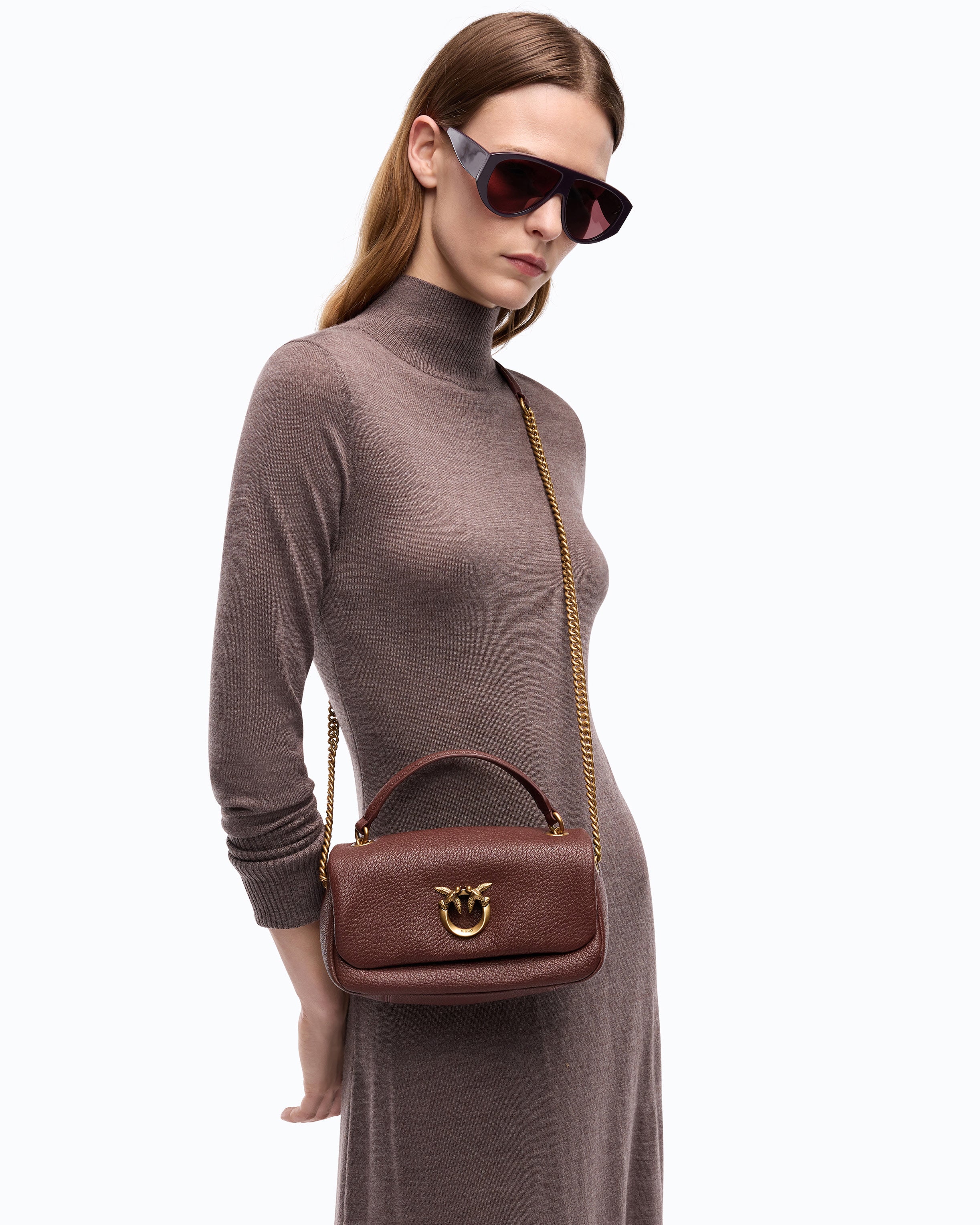 Pinko Love Bag Click Mini torebka skórzana