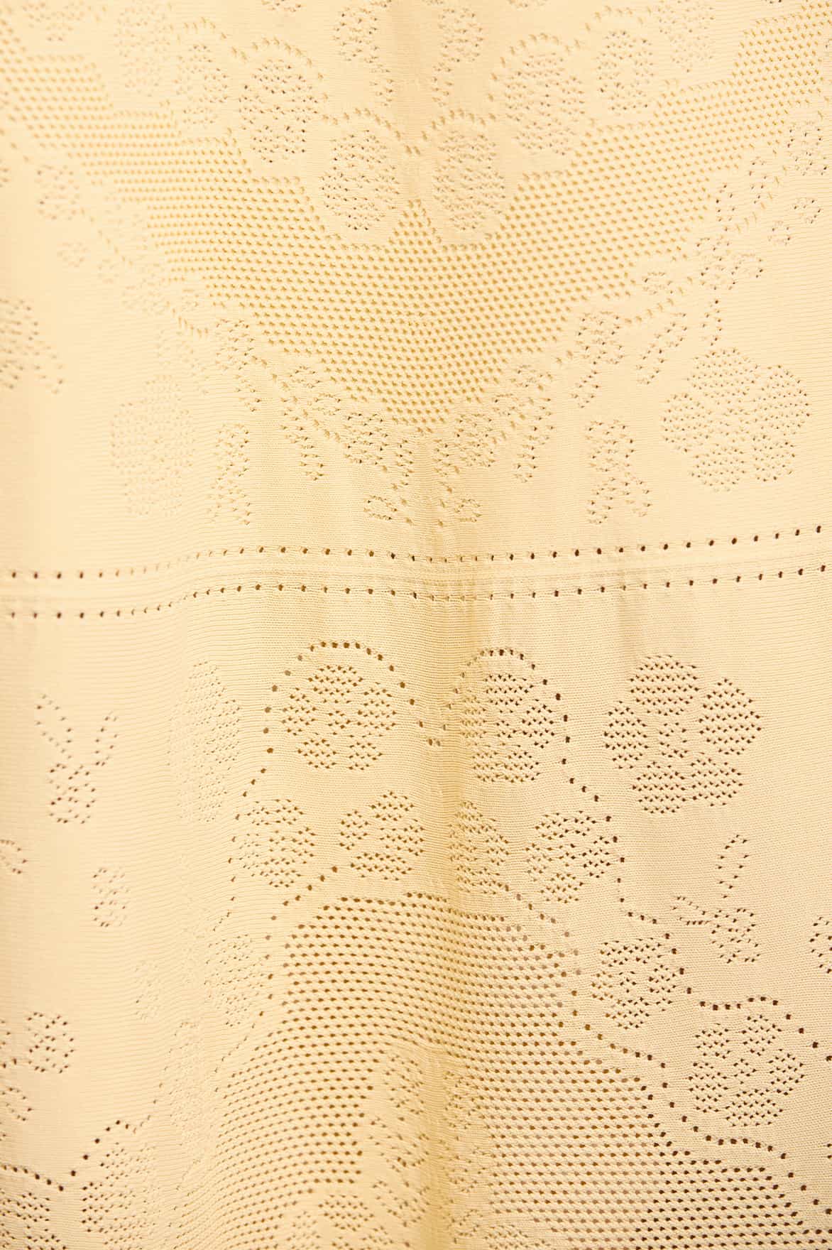 Needle & Thread Scallop Lace Pointelle suknia zolta dzianina