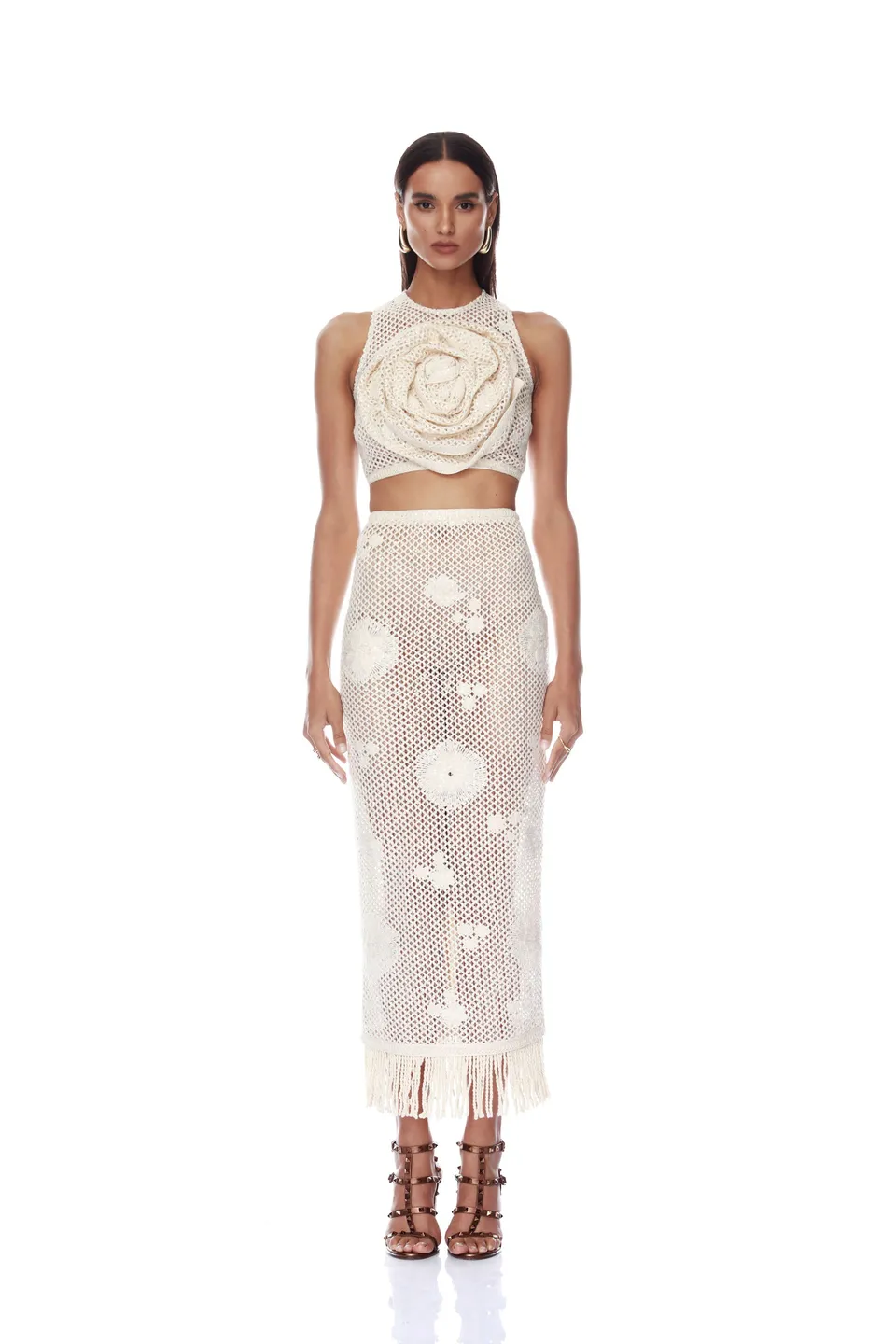 Bronx and Banco Mila Crochet top z aplikacją