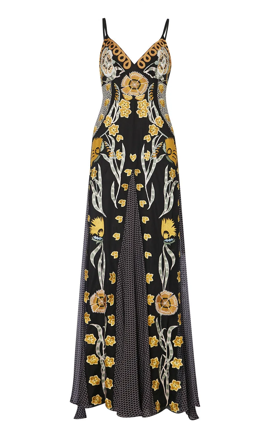 Temperley London Remi sukienka Black długość maxi