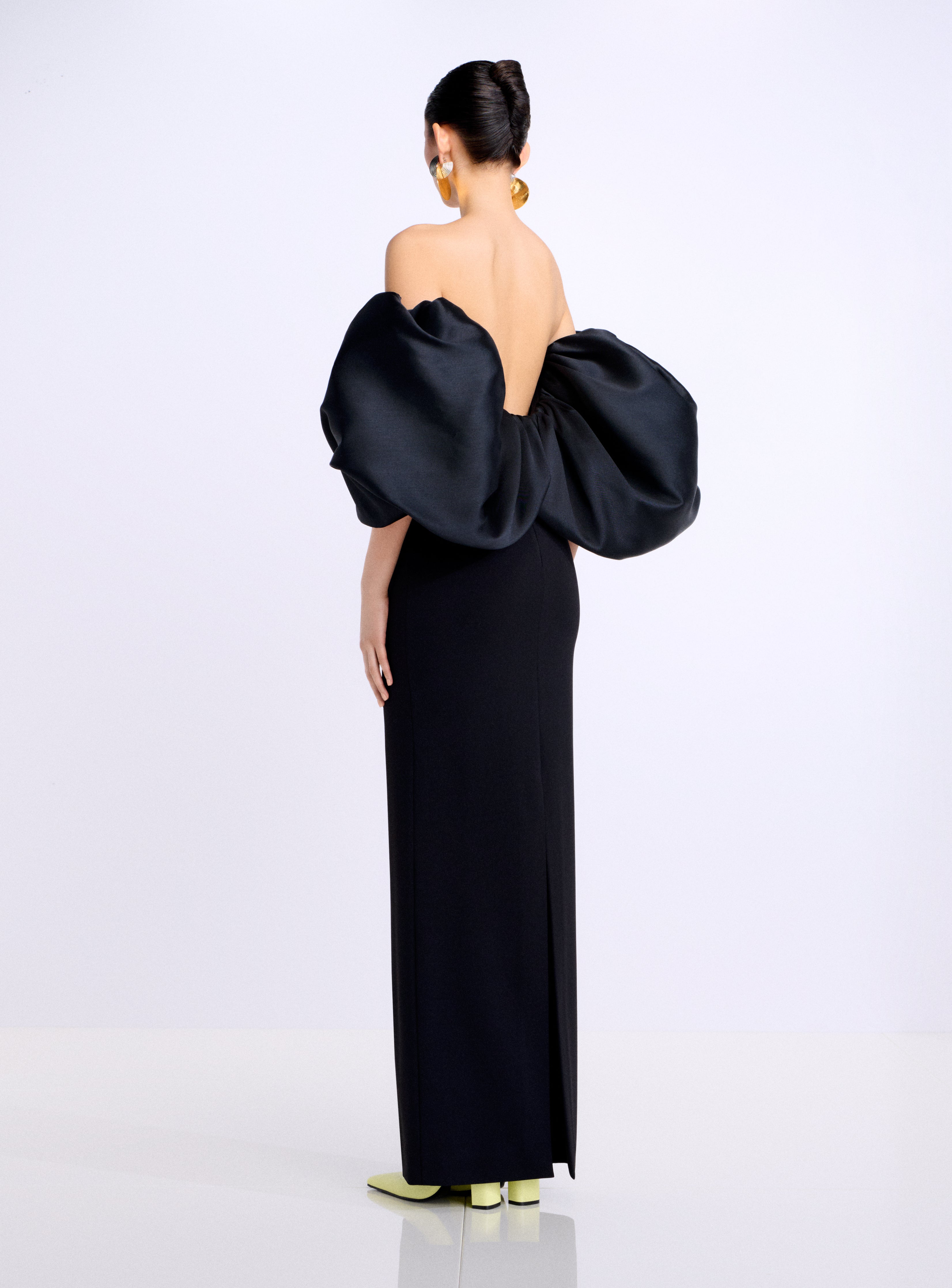 Solace London Floris Maxi sukienka wieczorowa czarna