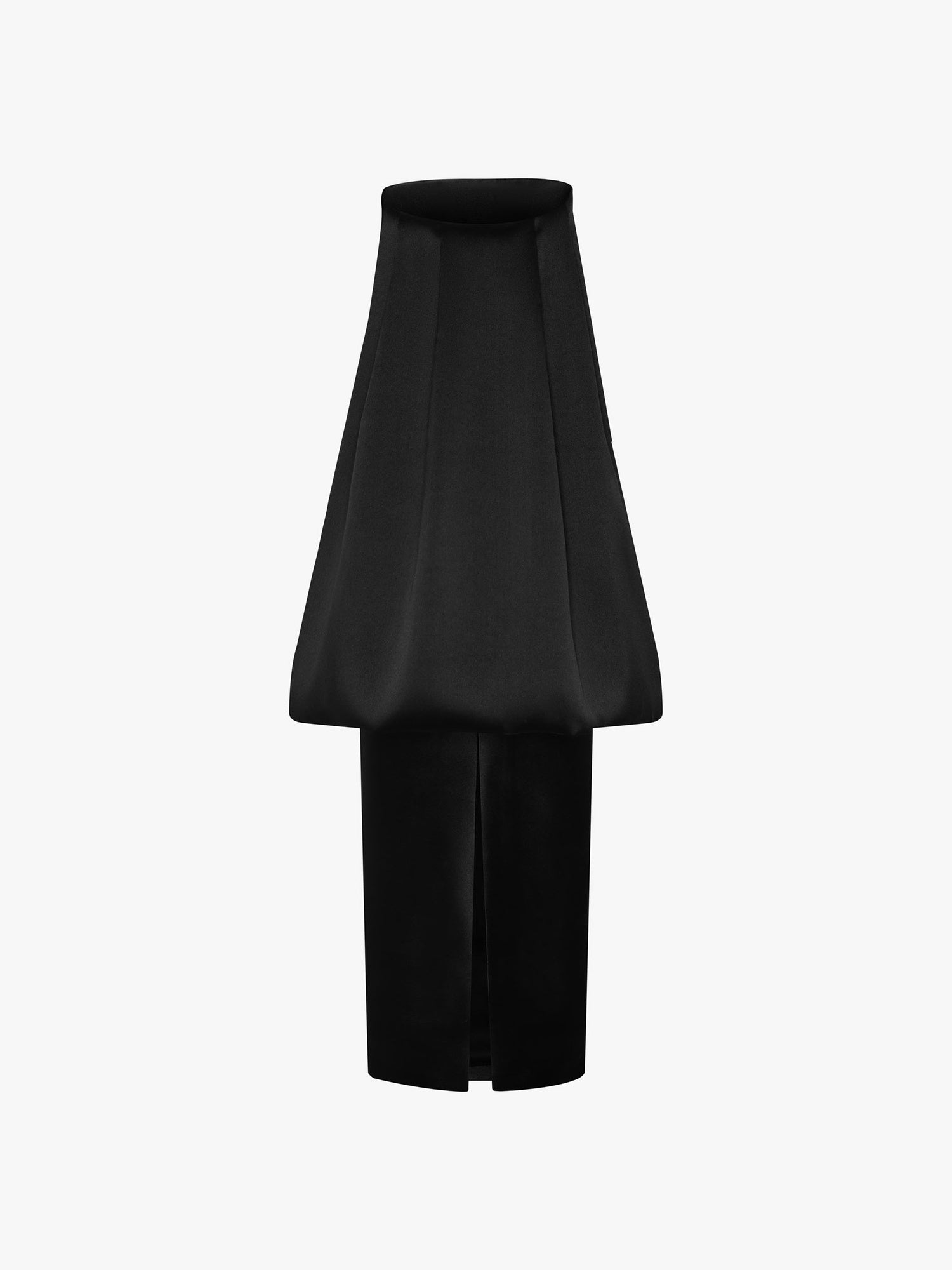 Solace London Dandridge sukienka maxi czarna plisowana