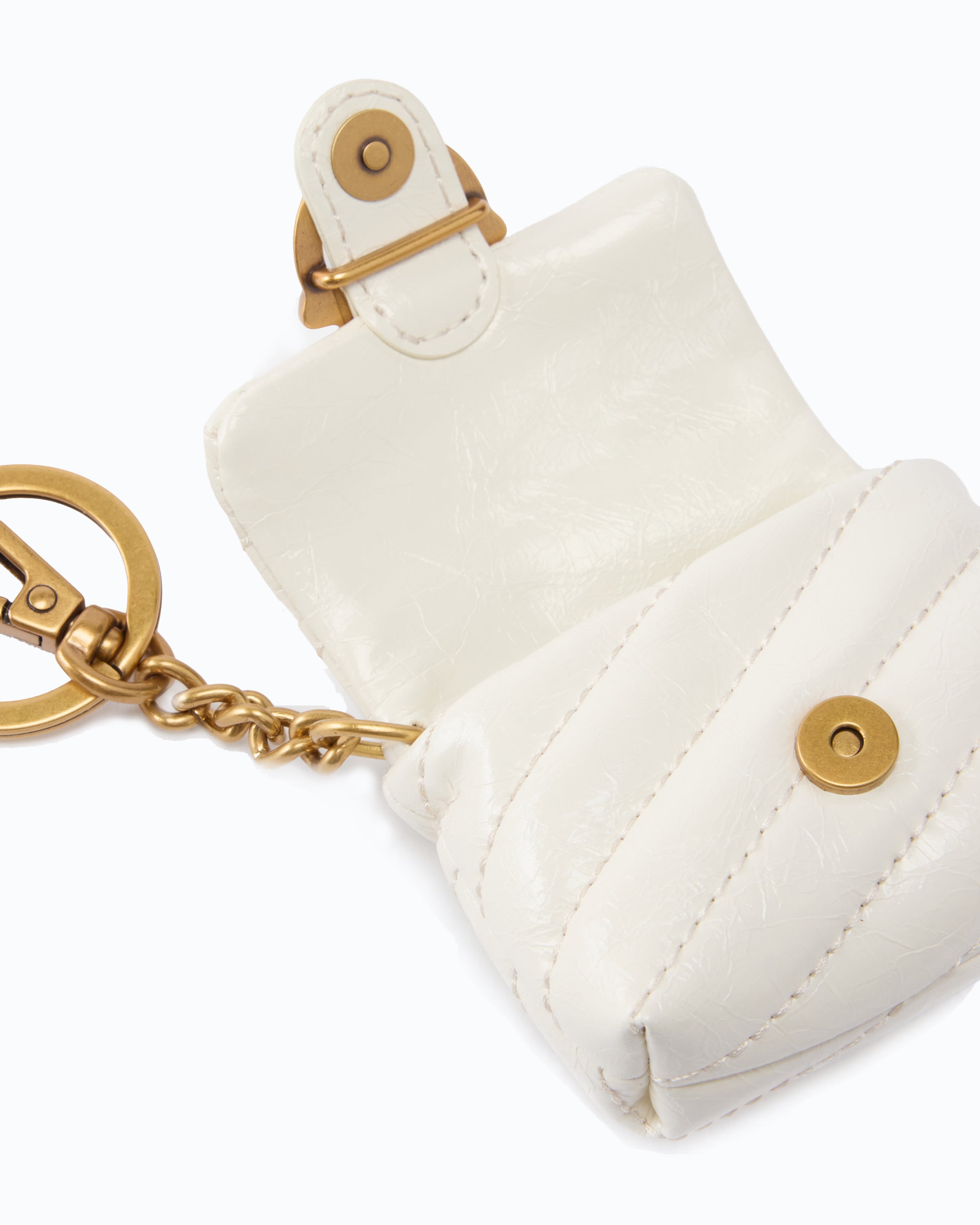 Pinko Love Puff etui AirPods skóra czerwone