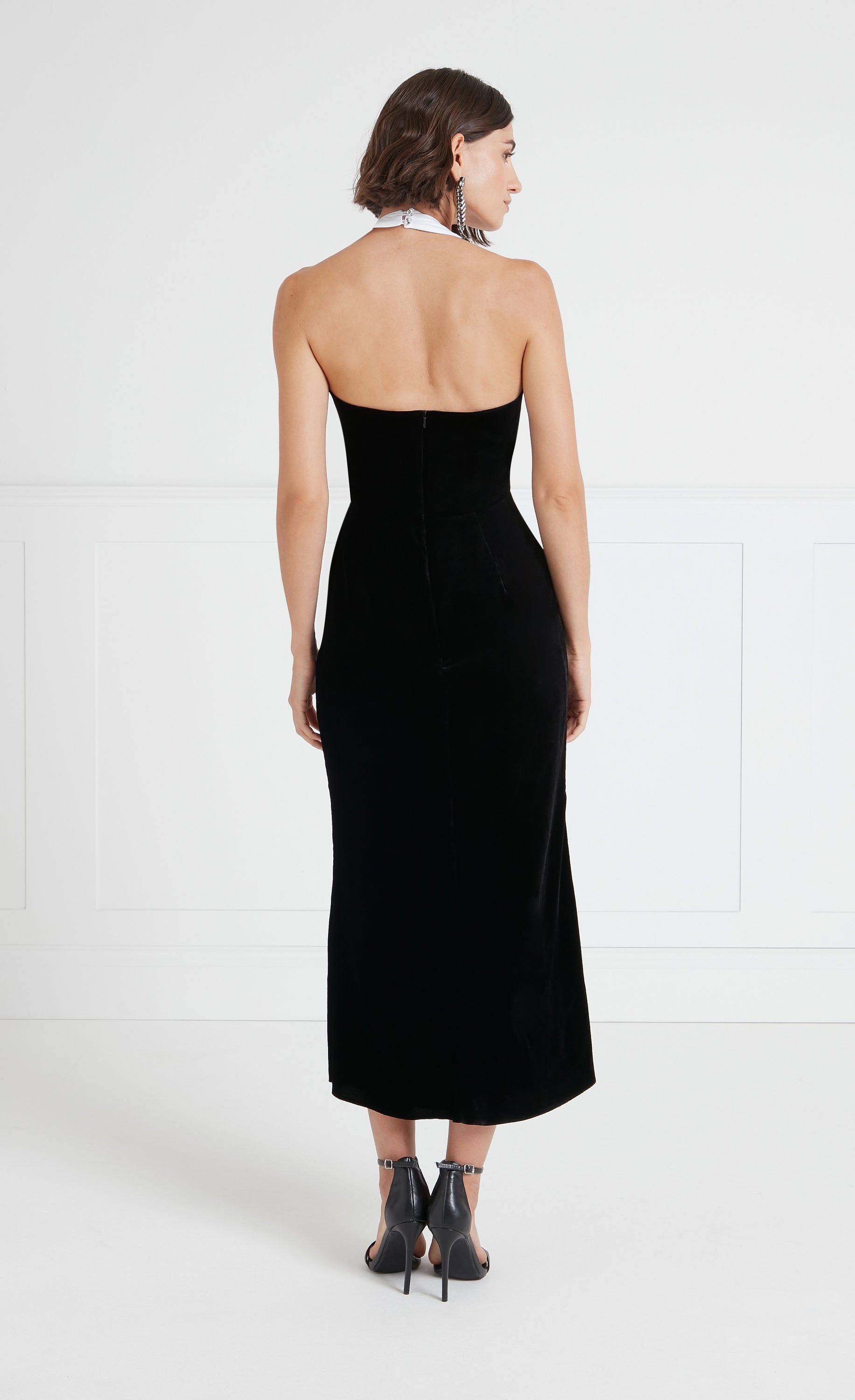 Temperley London Ashcombe sukienka wieczorowa czarna midi