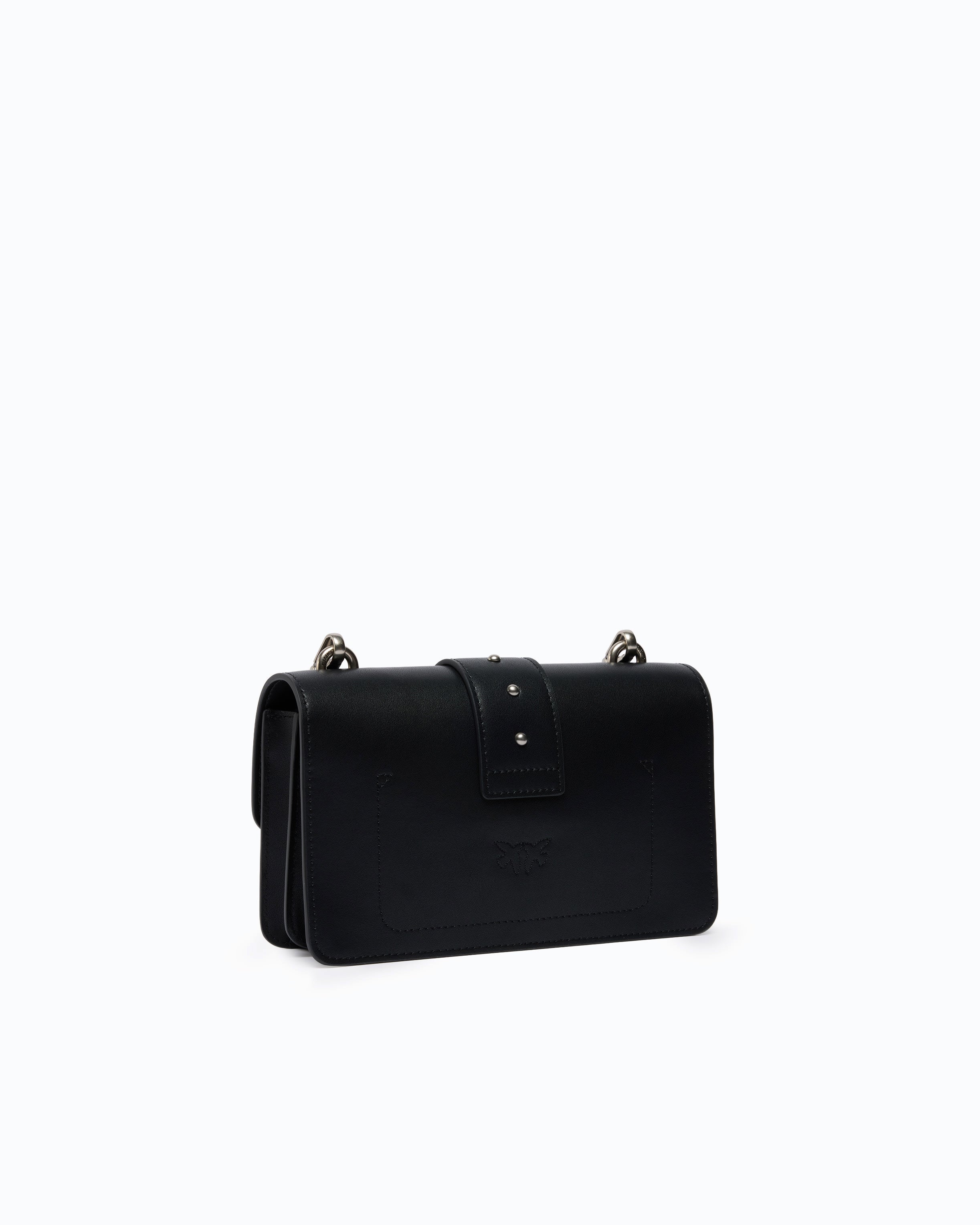 Pinko Love Bag One torebka skórzana czarna