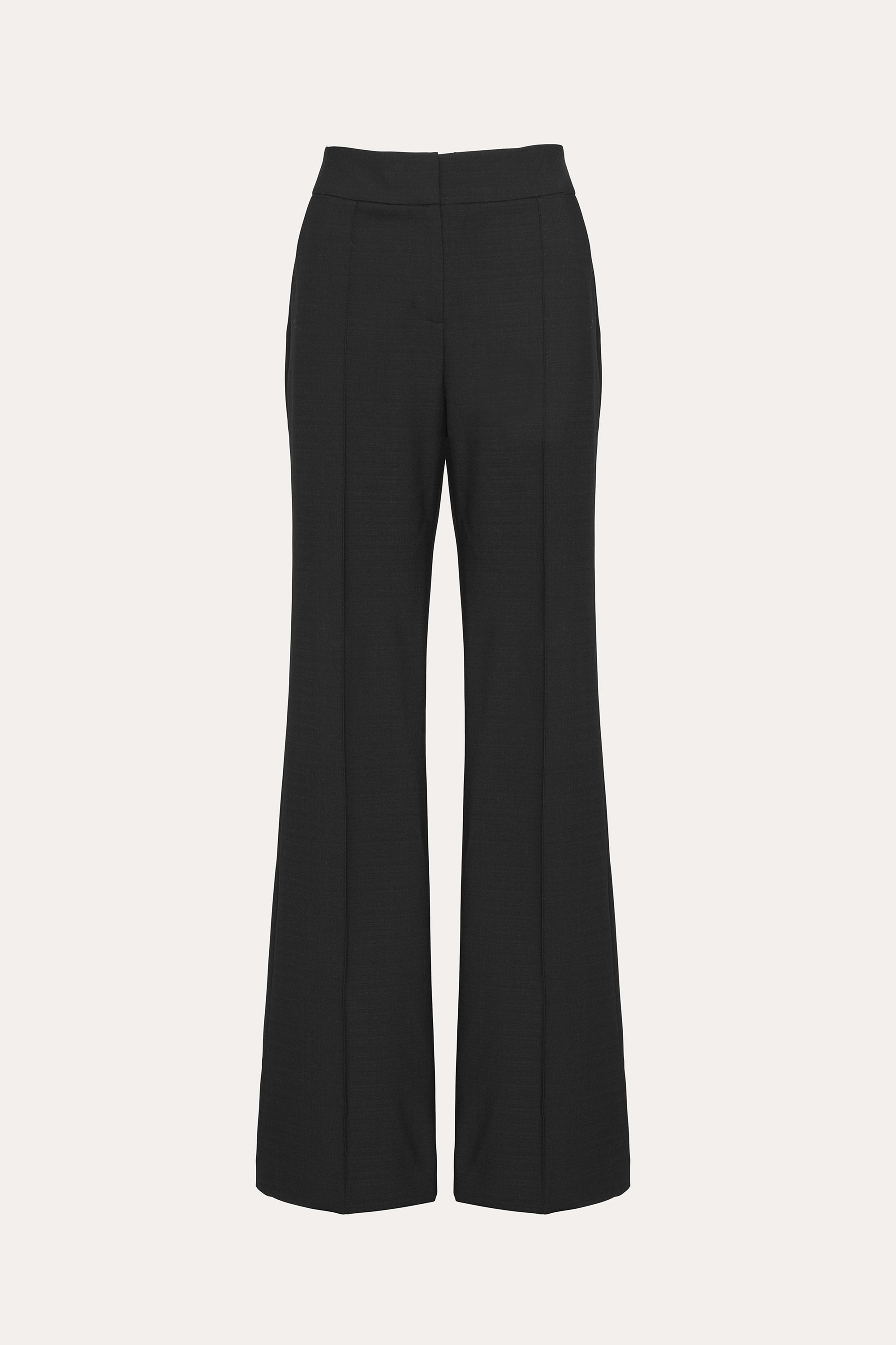 Elie Tahari E9011204 Wide Leg spodnie czarne szerokie