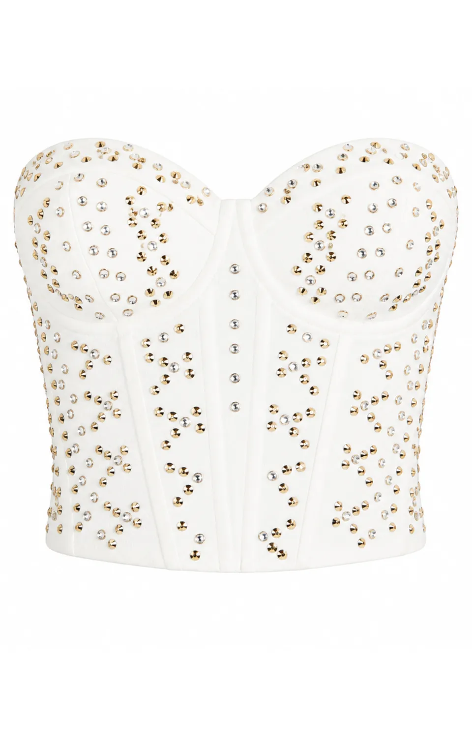 Temperley London Oberon top gorsetowy ecru