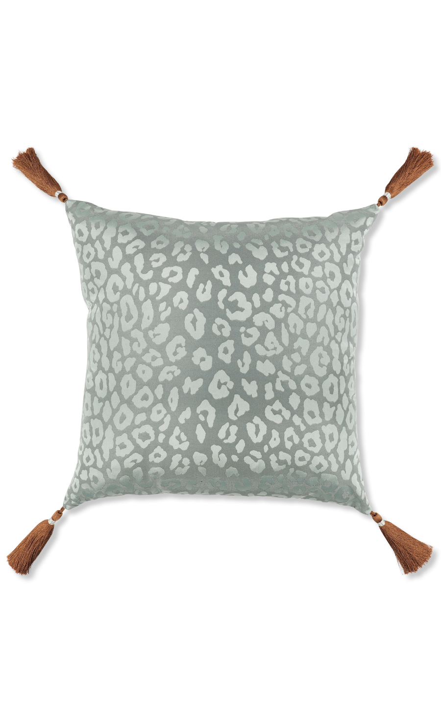 Temperley London Lavinia Cushion poduszka niebieska haft 50x50