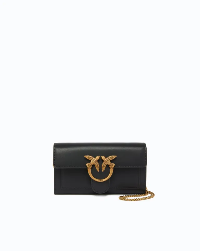 Pinko Love One Wallet portfel czarny crossbody