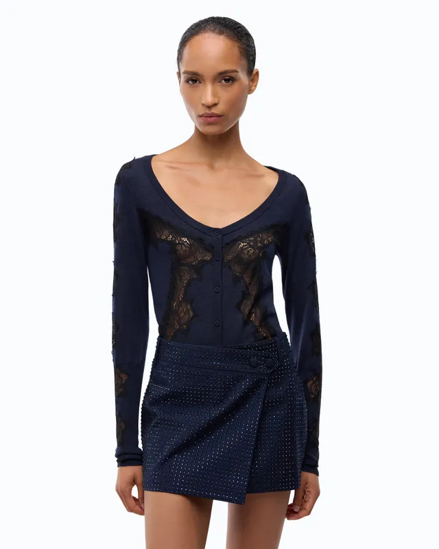 Pinko Urlo Cardigan kardigan wełniany niebieski