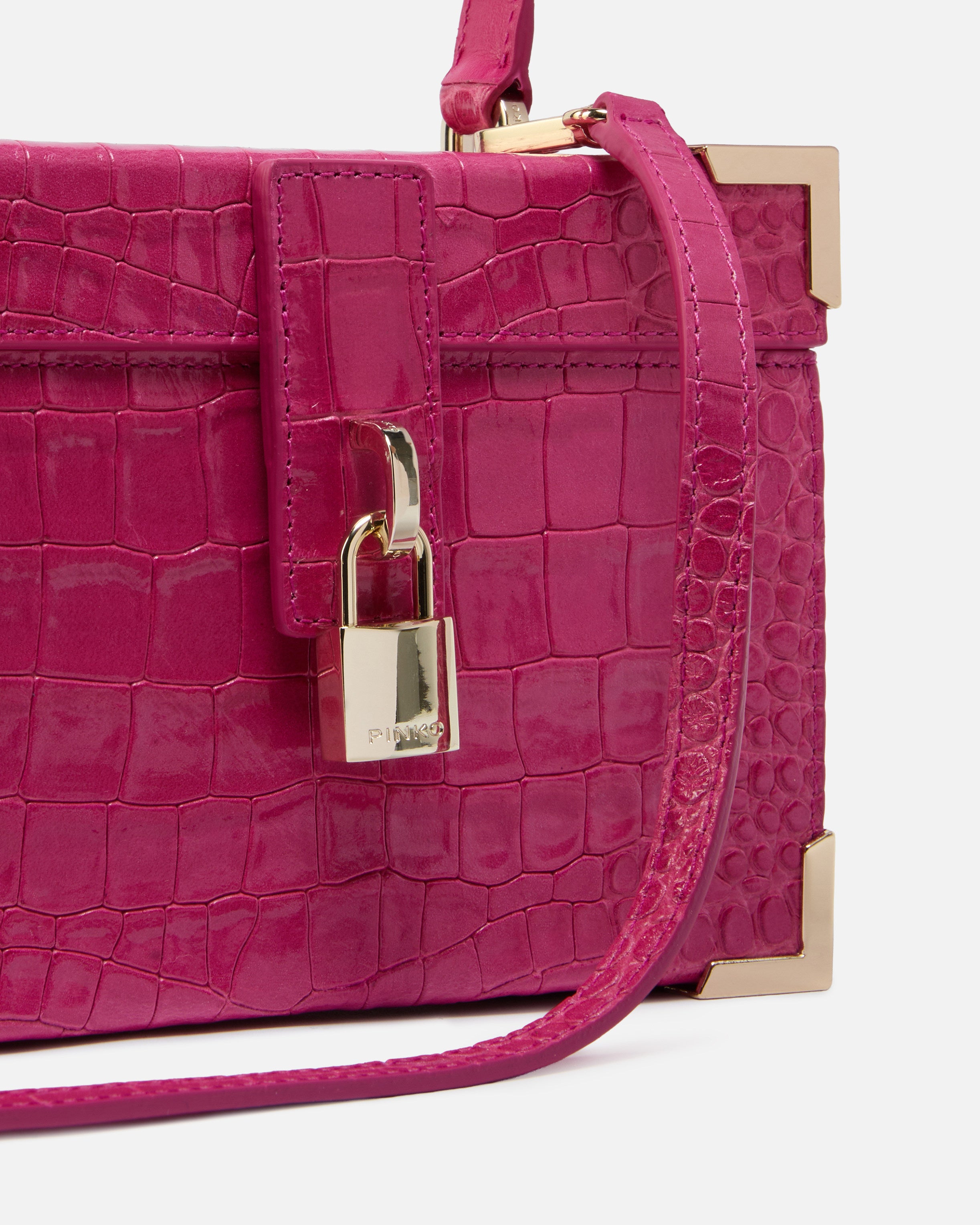 Pinko Galleria kosmetyczka skórzana krokodyl Limited