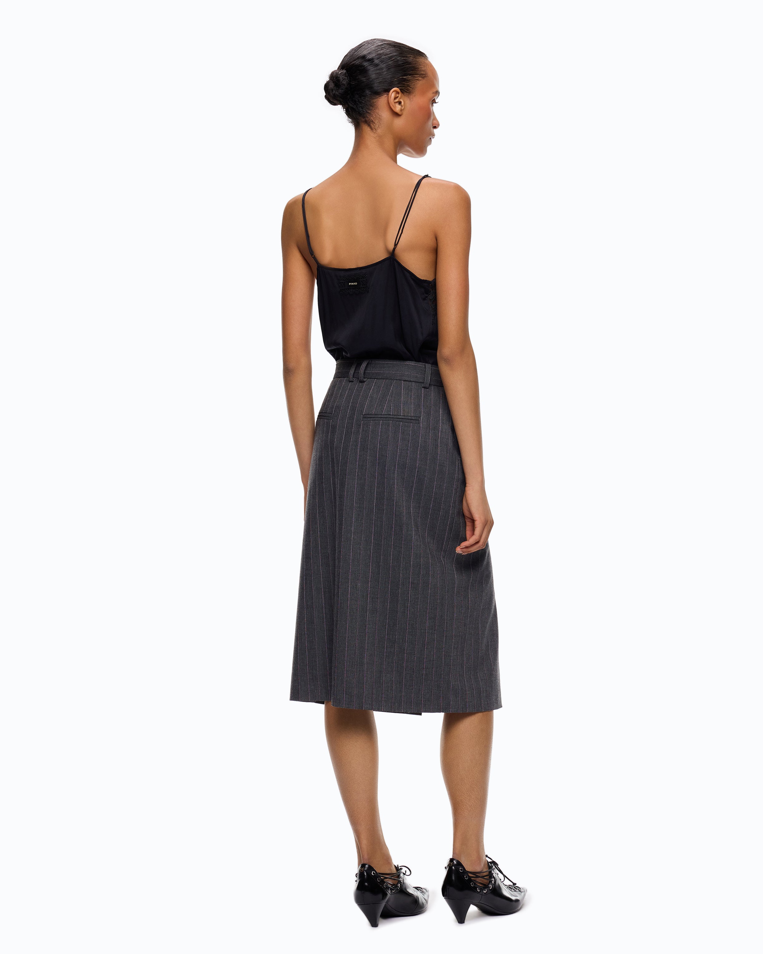 Pinko Arneis Dress sukienka szara za kolano