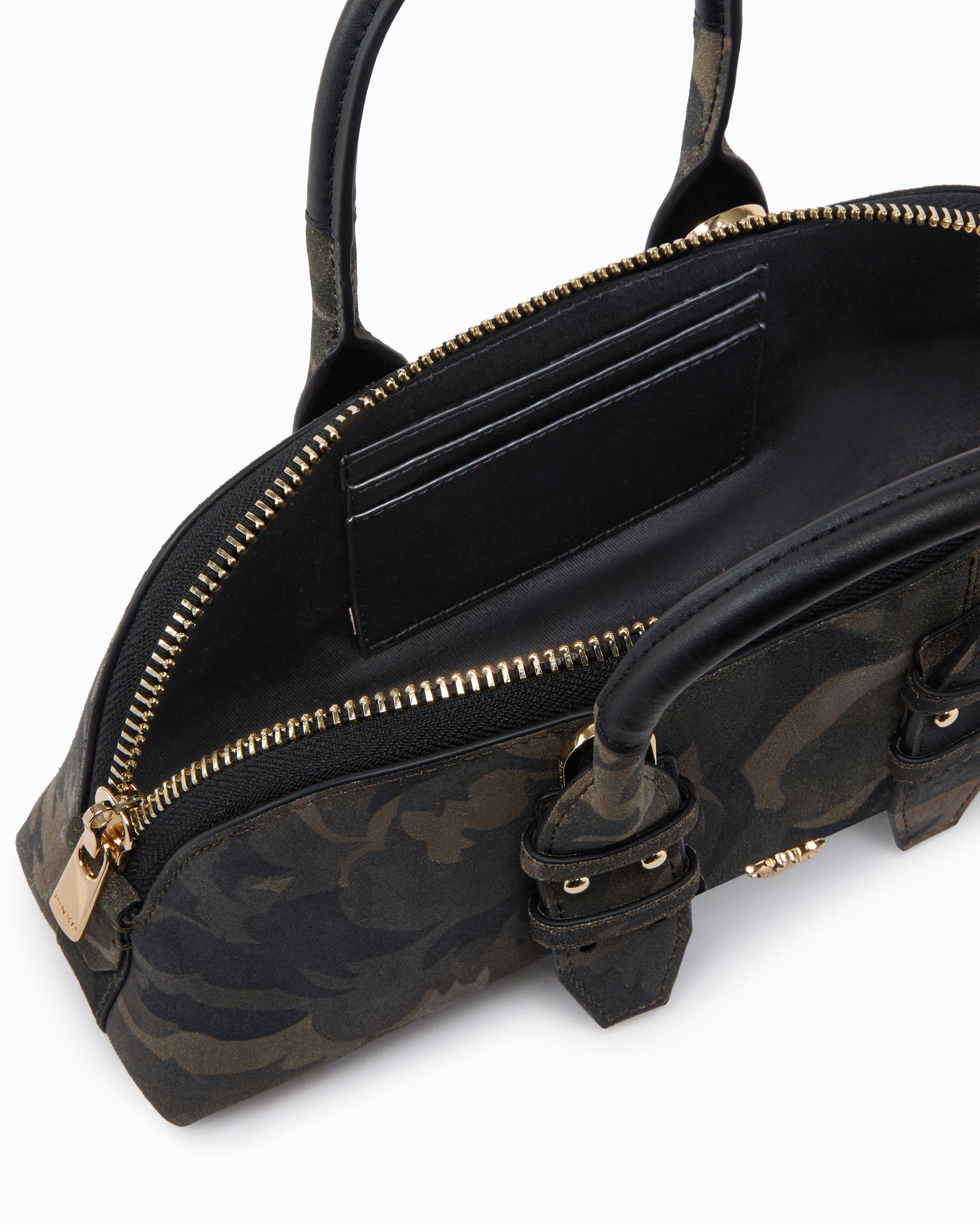 Pinko Escape Bag Horizontal torebka zamszowa moro U