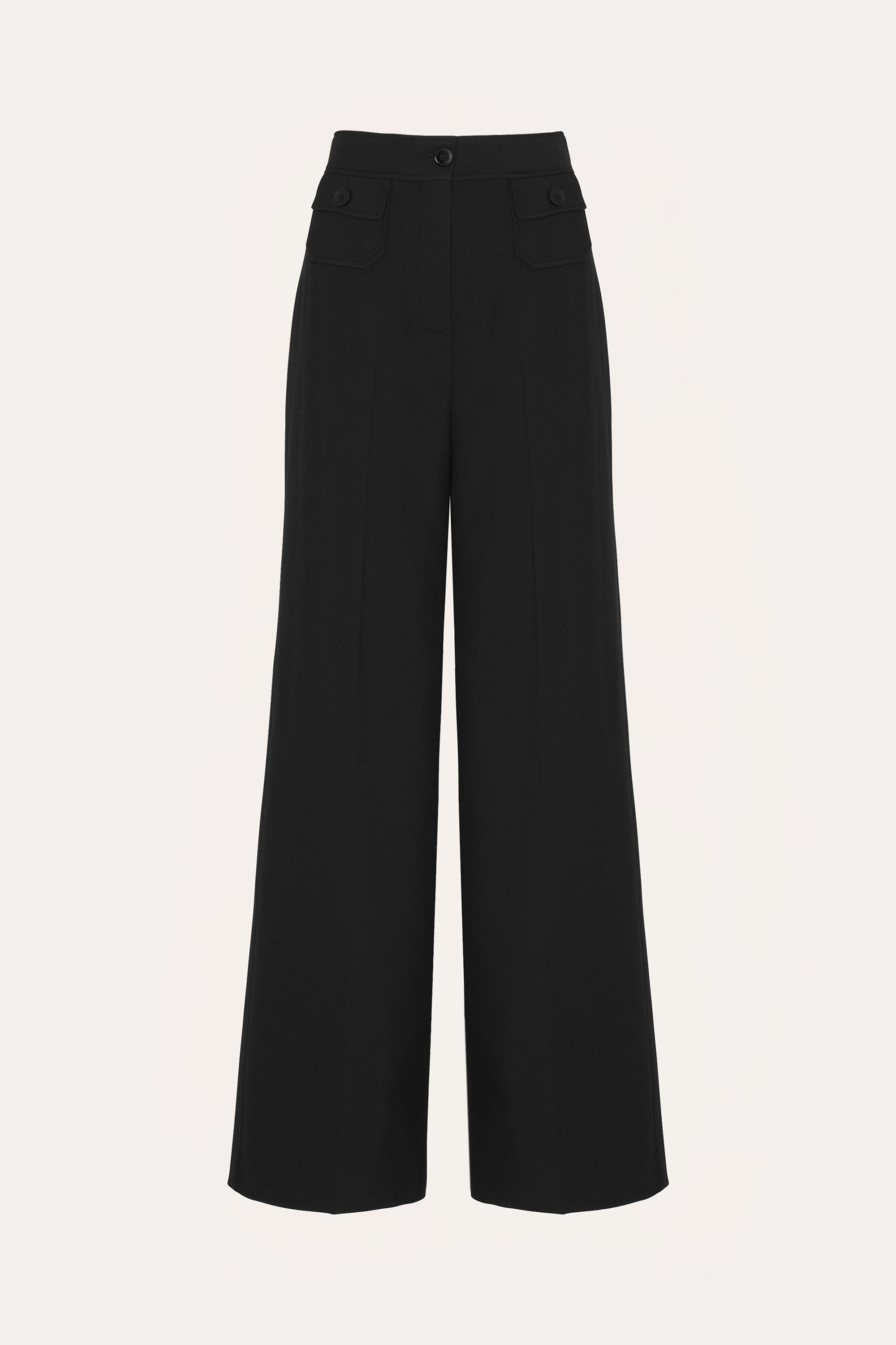 Elie Tahari Remi E101J216 spodnie palazzo czarne