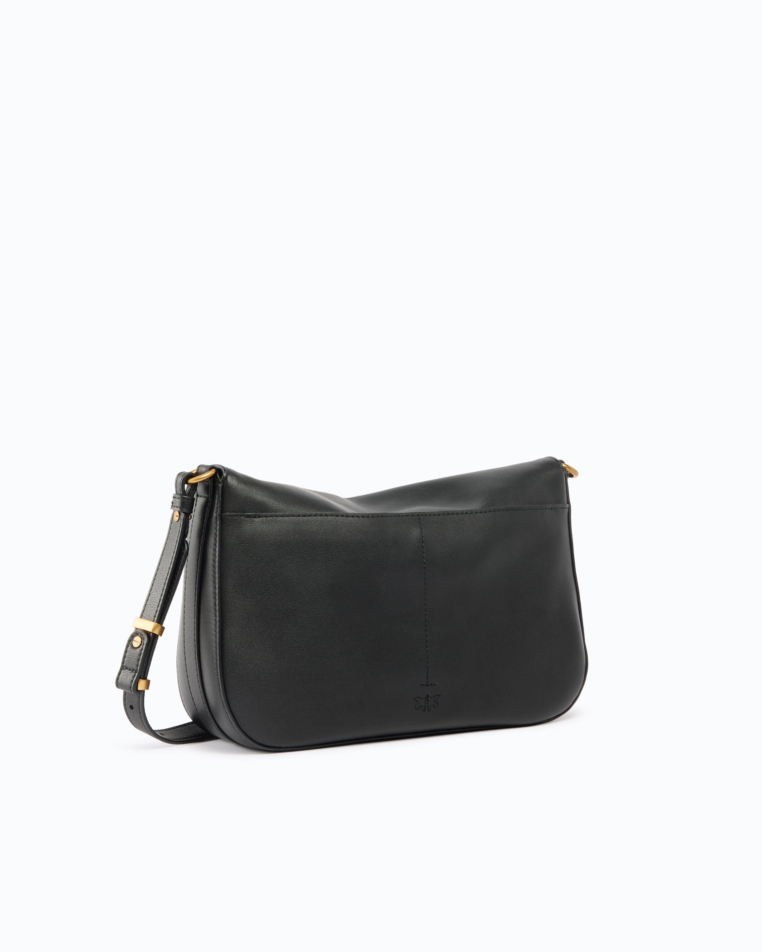 Pinko Love Bag Satchel Classic torebka czarna z klapką