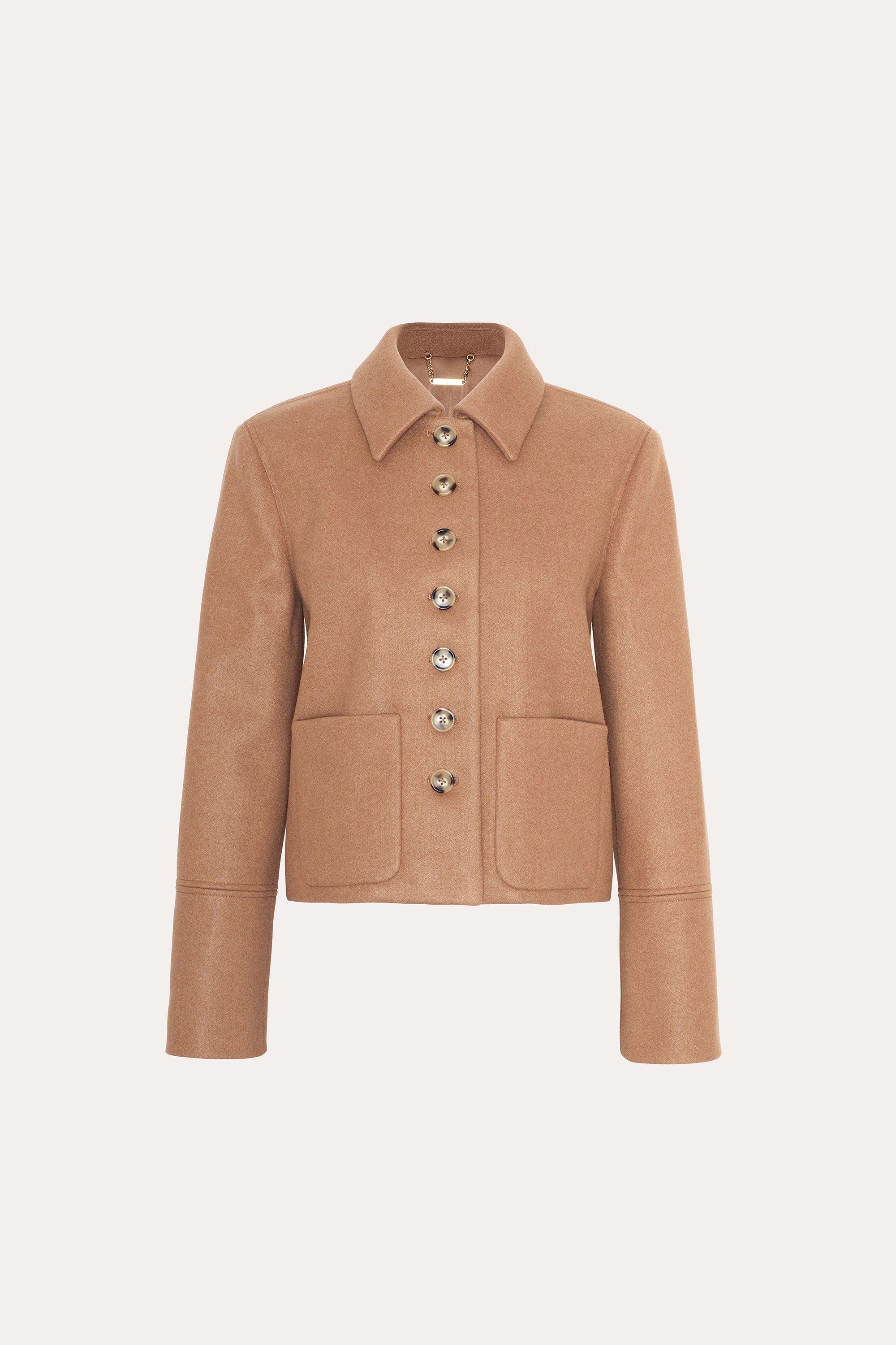 Elie Tahari Double Face E903C105 żakiet camel