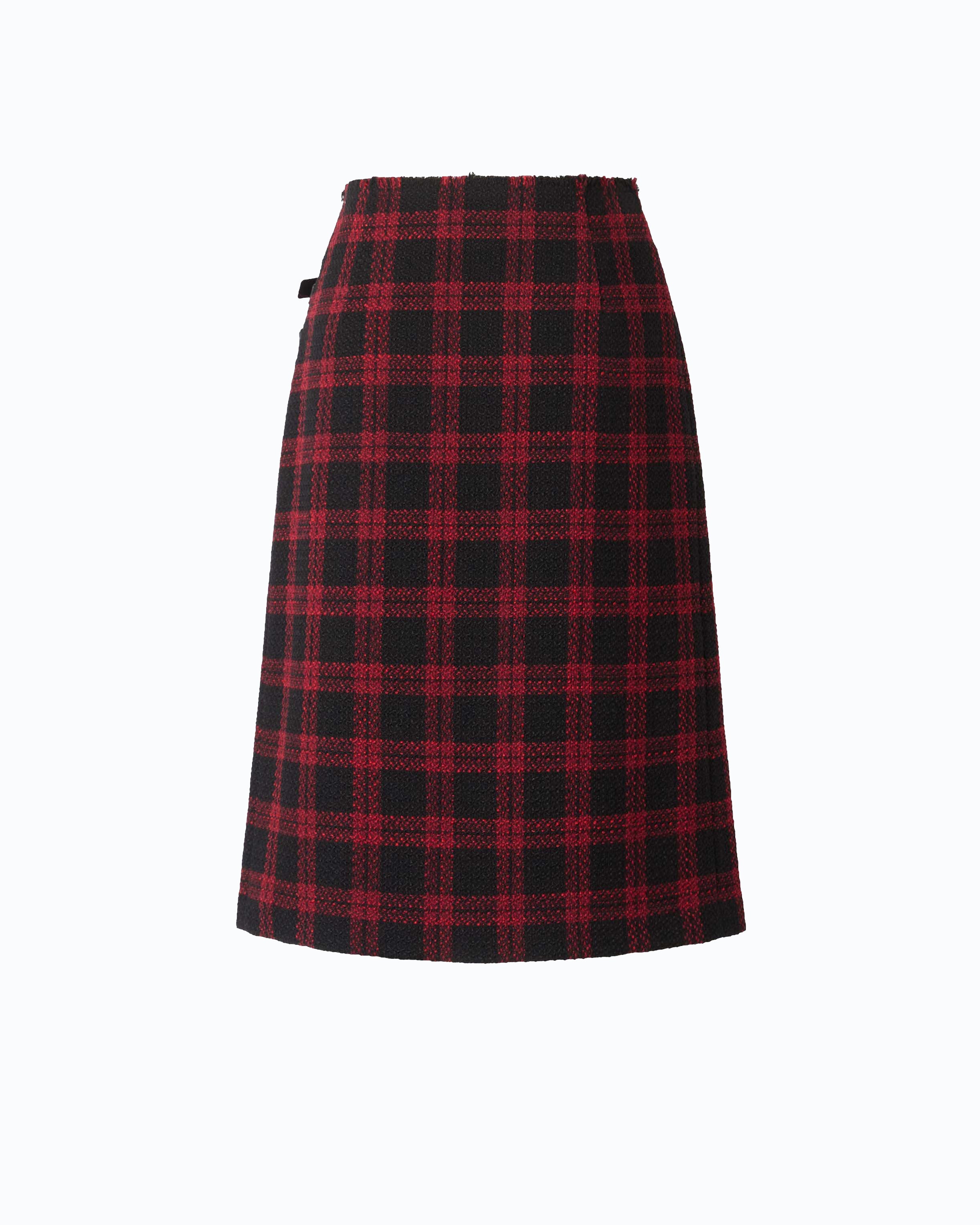 Pinko Griselina Skirt spódnica w kratę za kolano