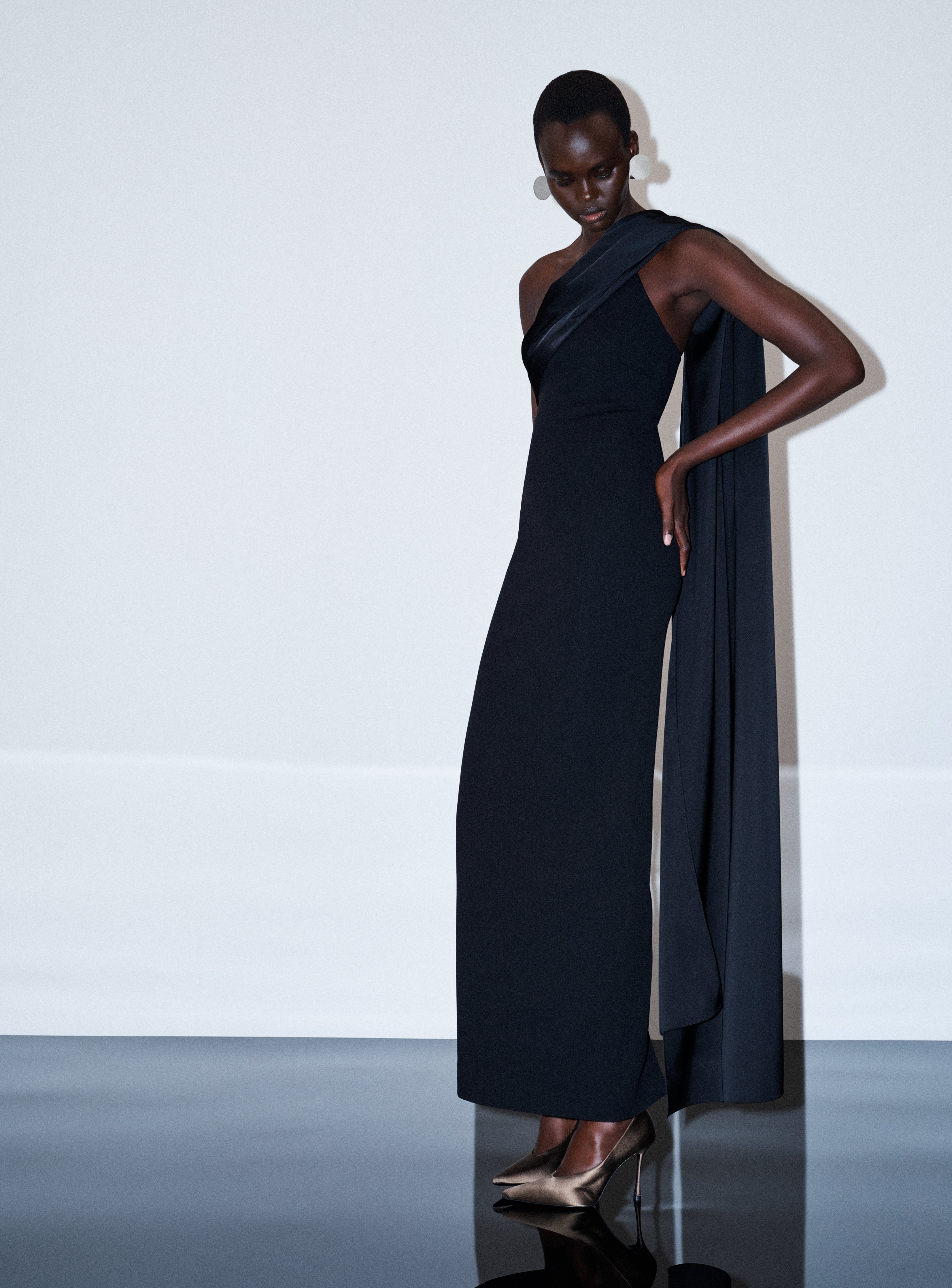 Solace London Audran maxi sukienka wieczorowa Black