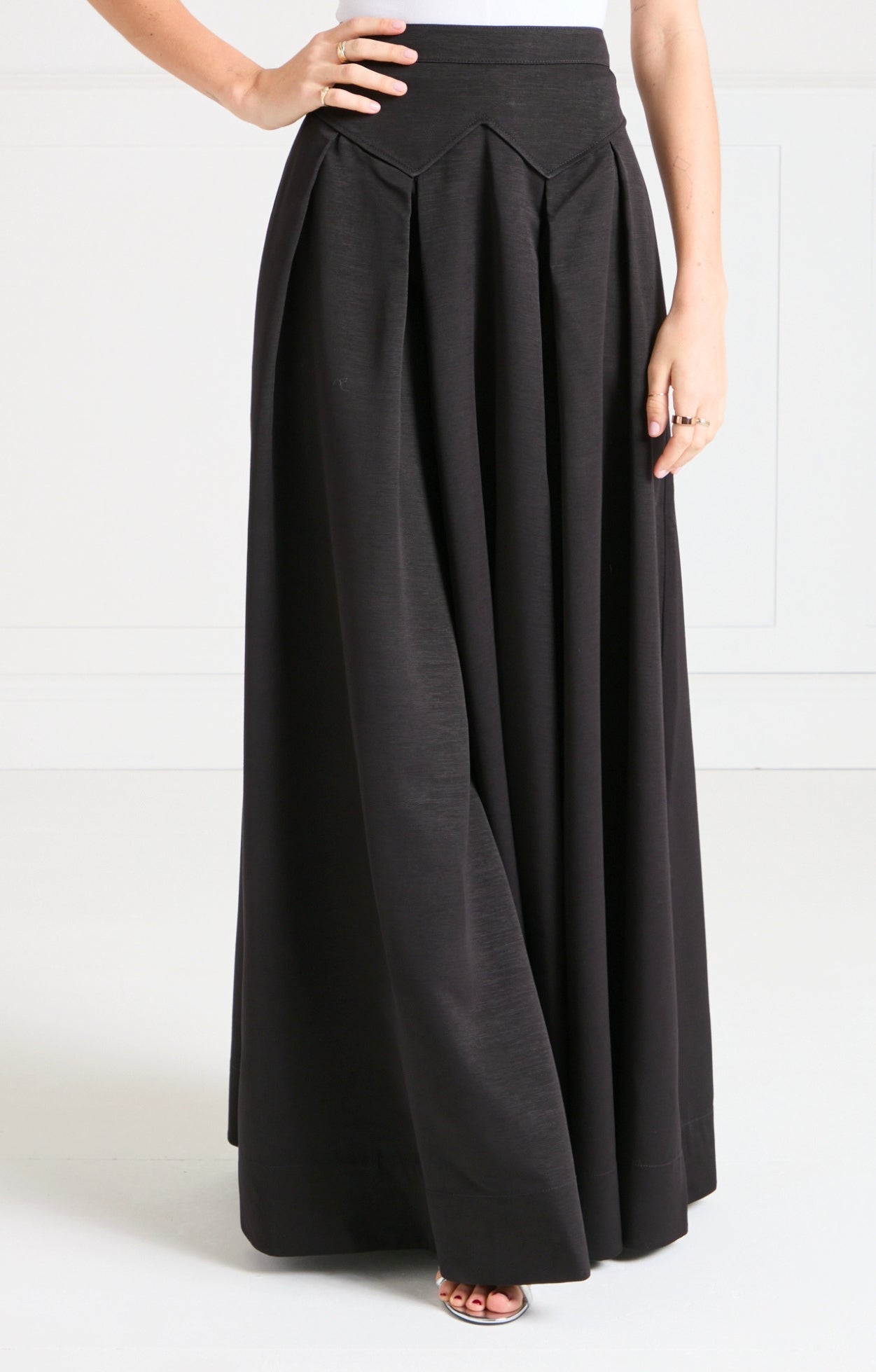 Temperley London Elodie spódnica długa czarna