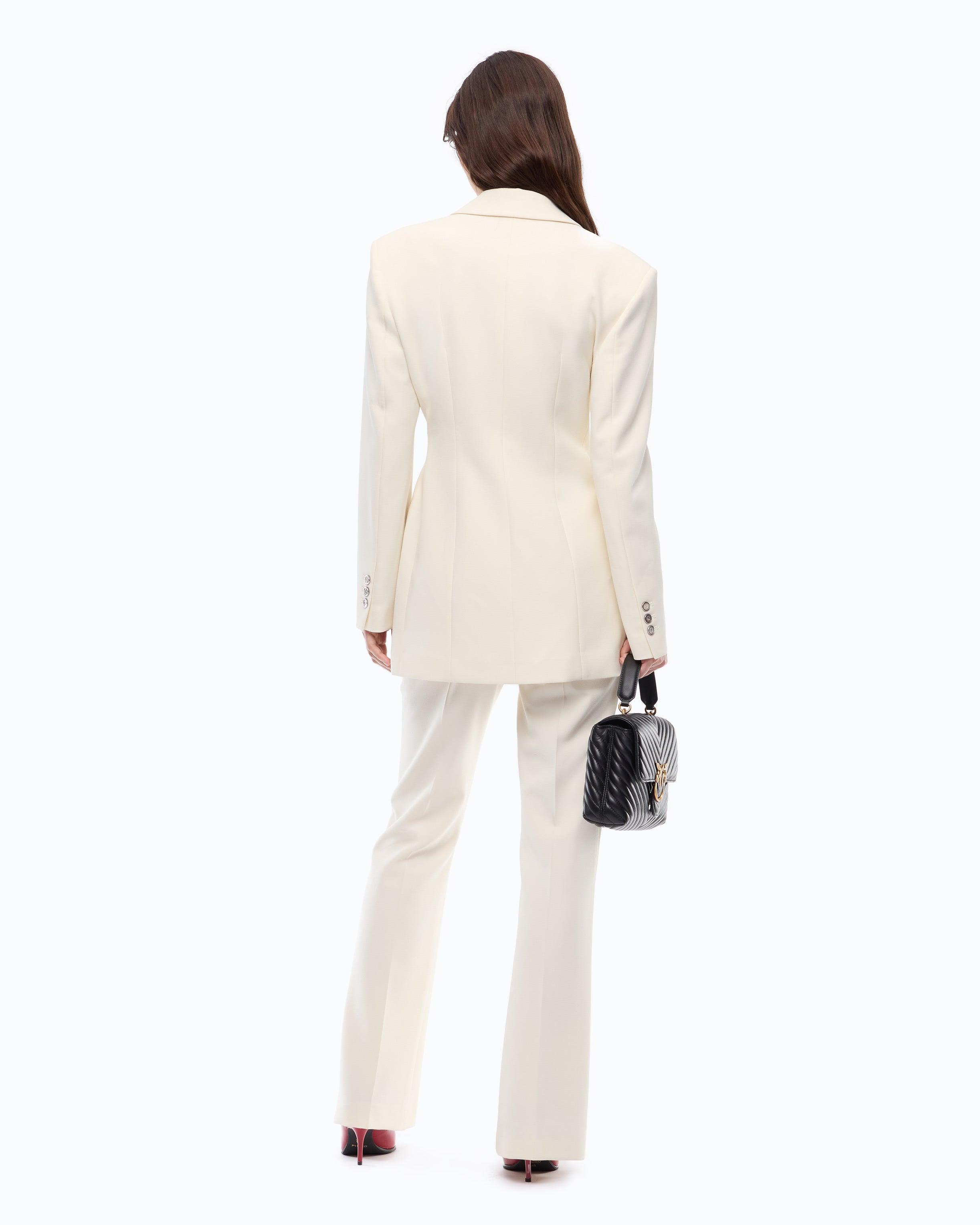 Pinko Garofano Jacket marynarka biała slim fit