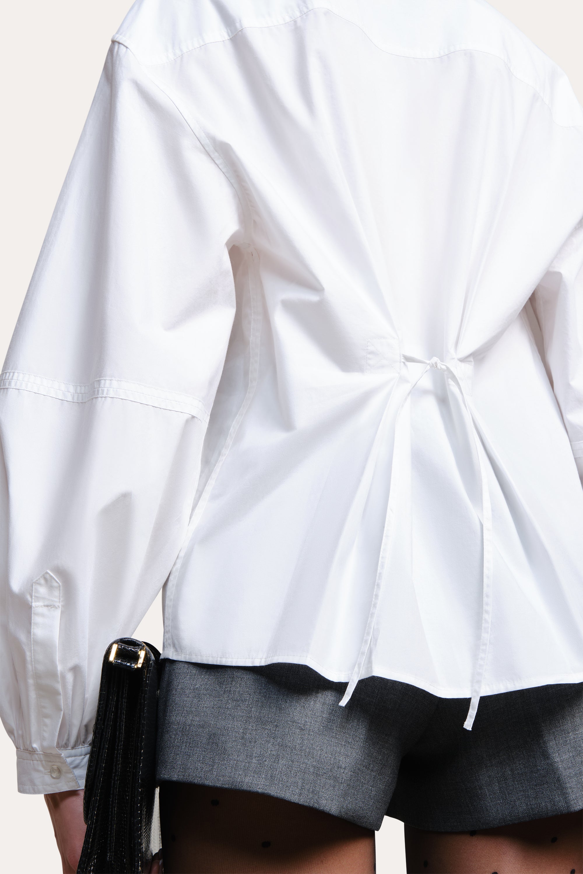Elie Tahari Cleo Poplin koszula biała bawełna