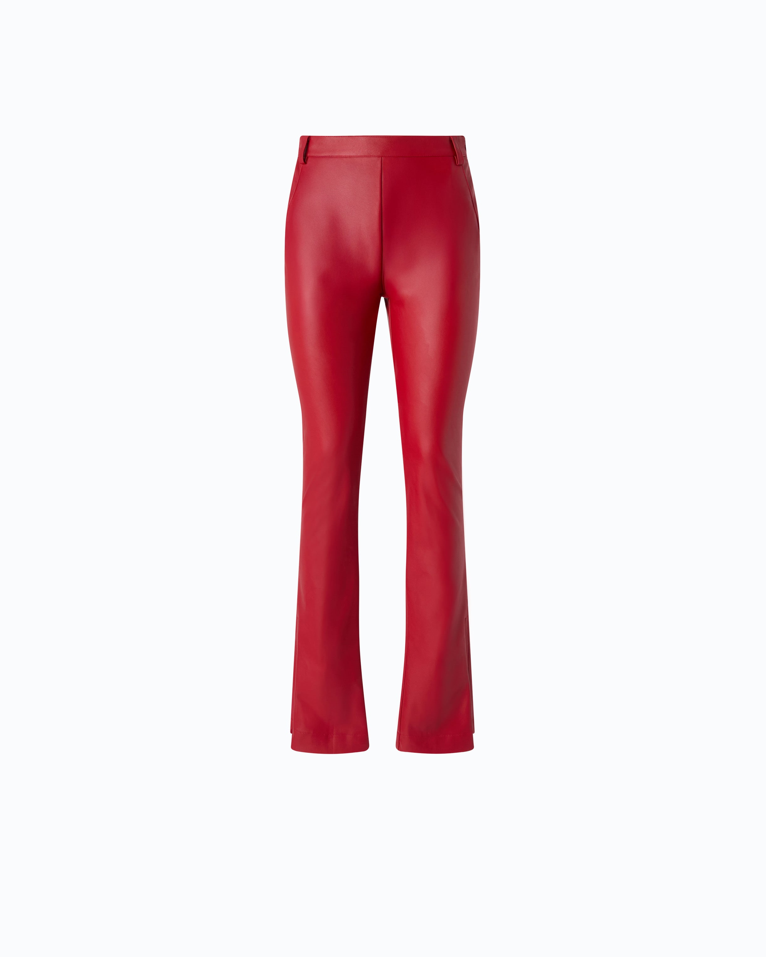 Pinko Pereschia Pants spodnie czerwone nappa