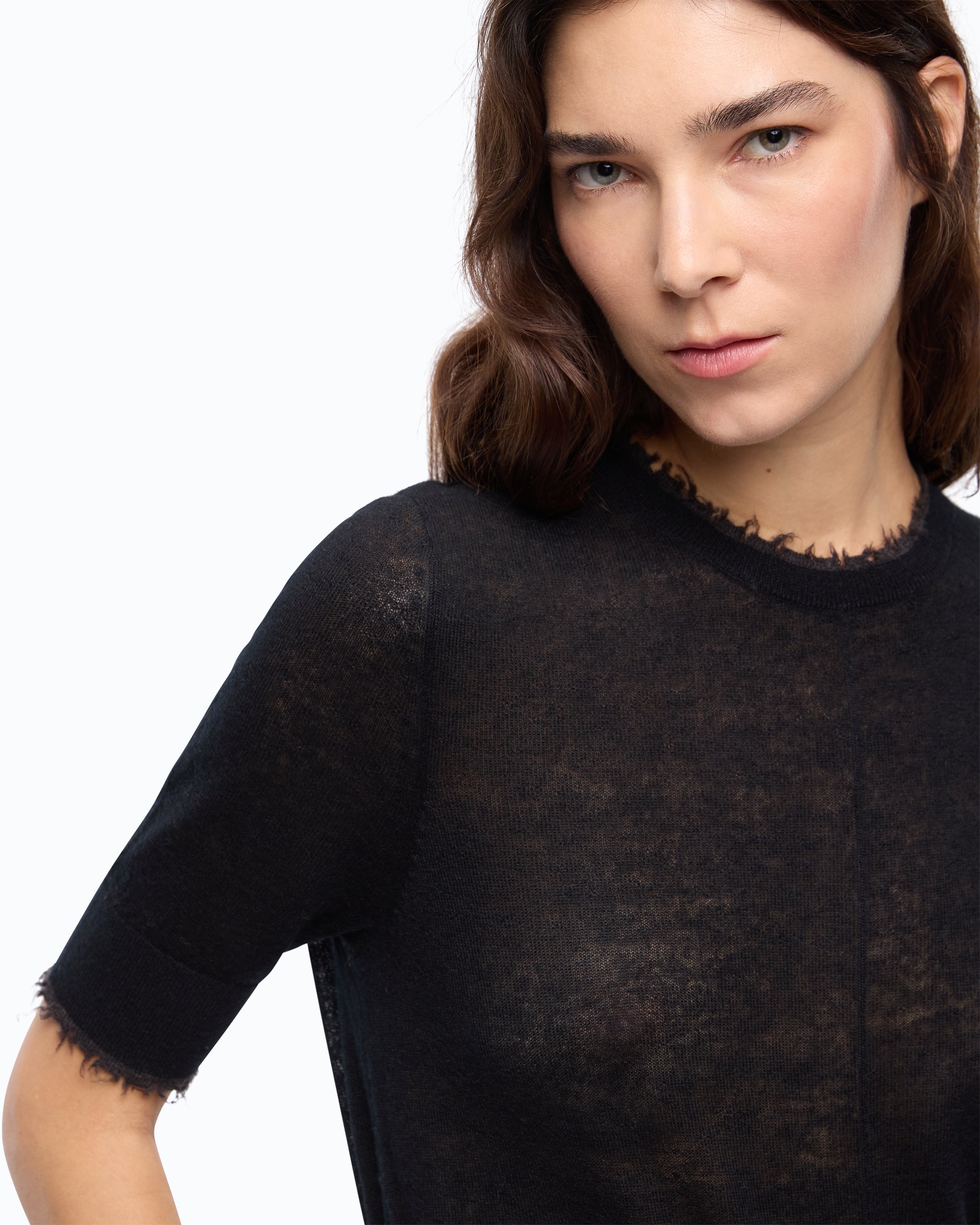 Pinko Nicosia Sweater sweter czarny wełna merynosów