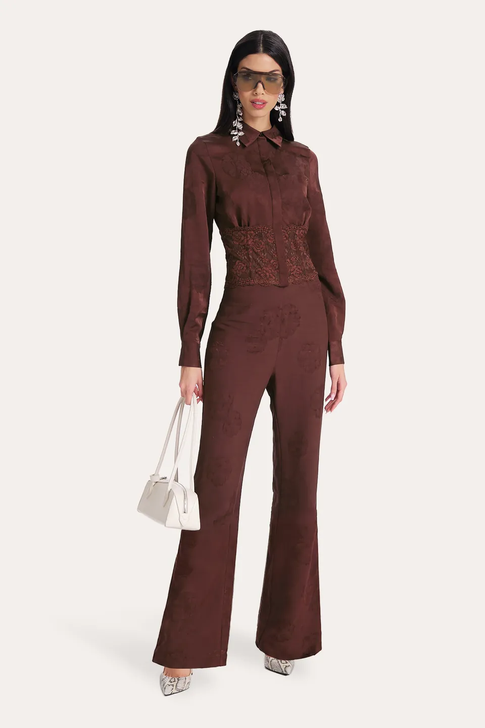 Elie Tahari Savannah E8011206 spodnie Bitter Chocolate