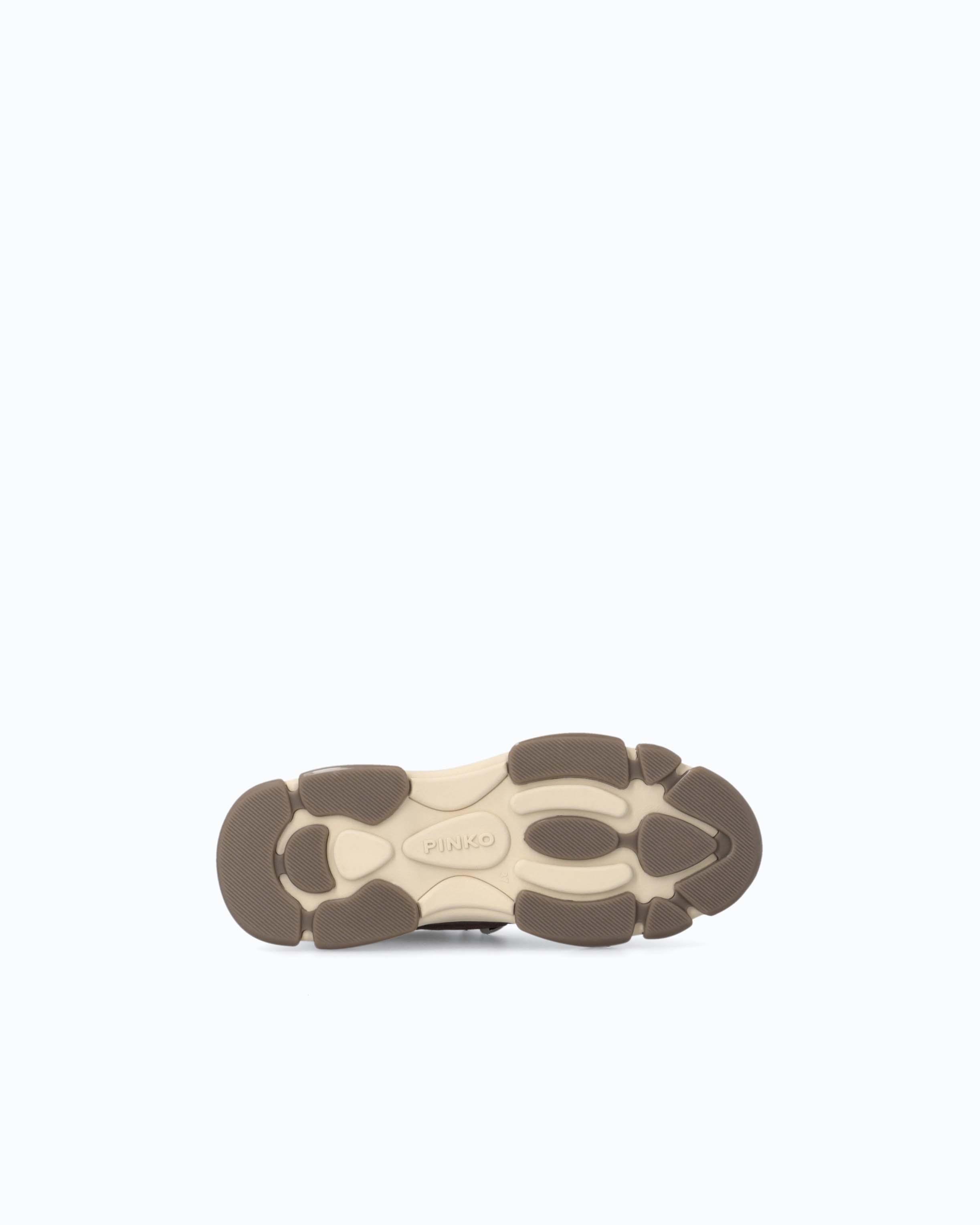 Pinko Athena 01 sneakersy brązowe skóra