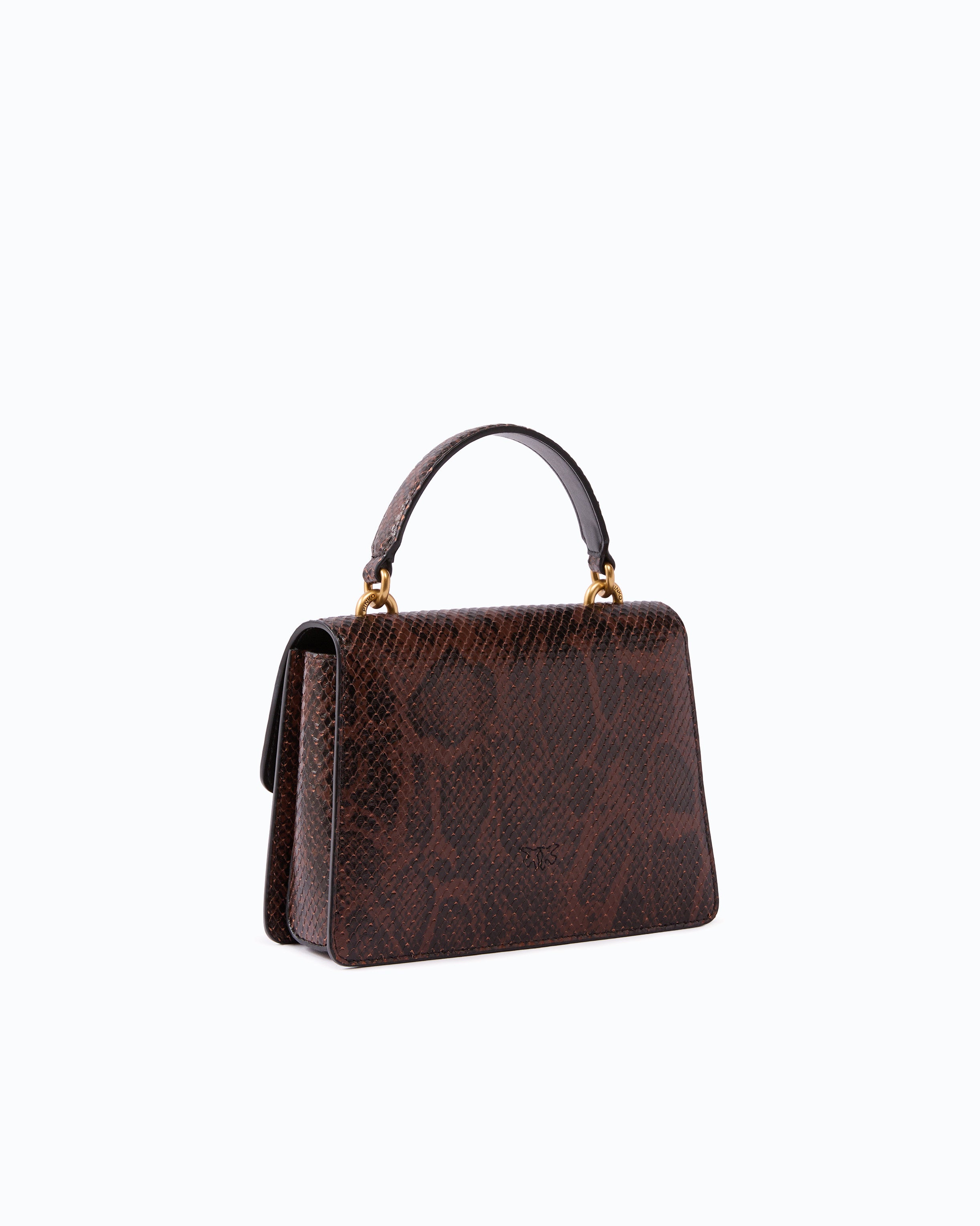 Pinko Love One Top Handle torebka pyton mini