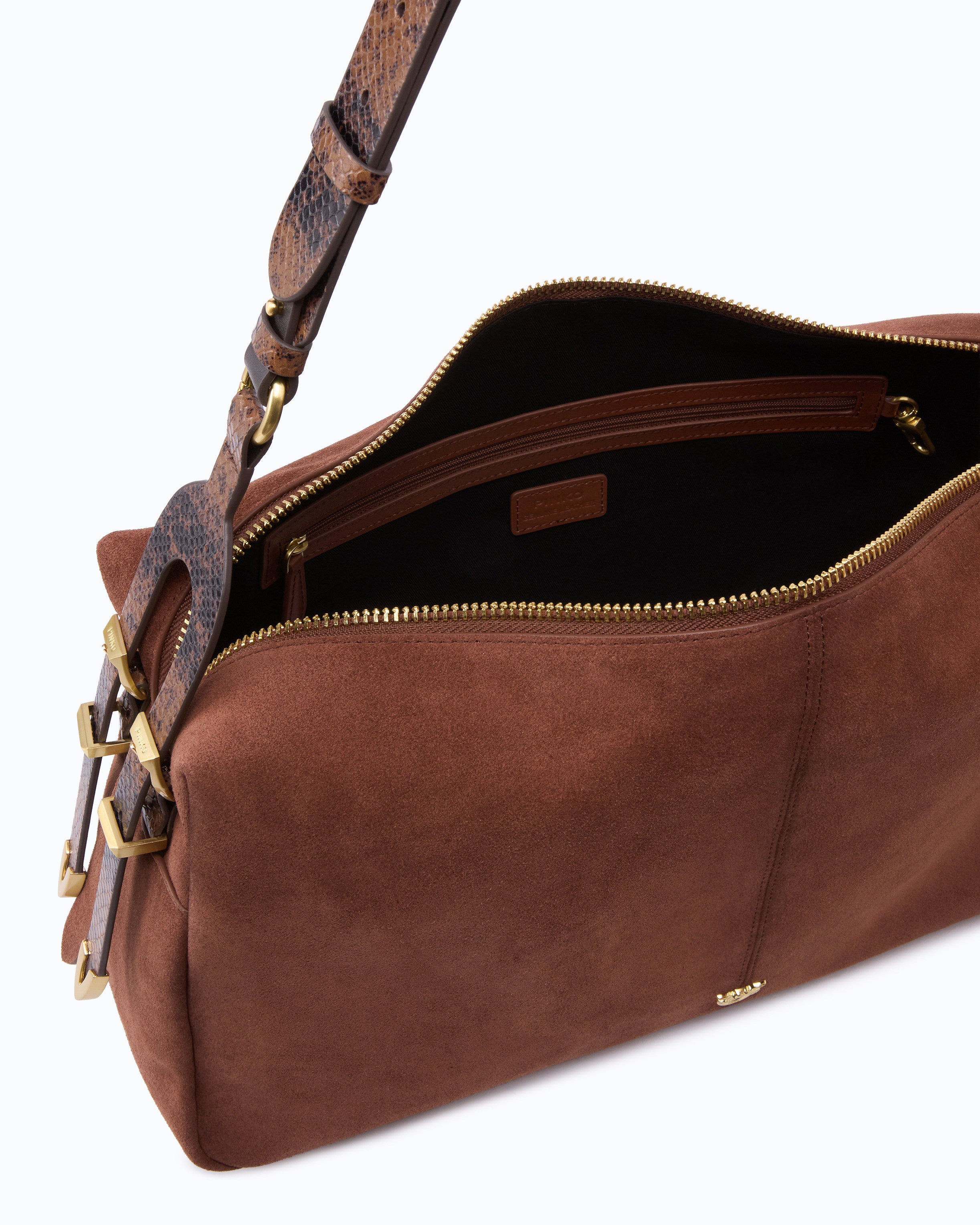 Pinko Keeper Bag 24 Big torebka zamszowa spray