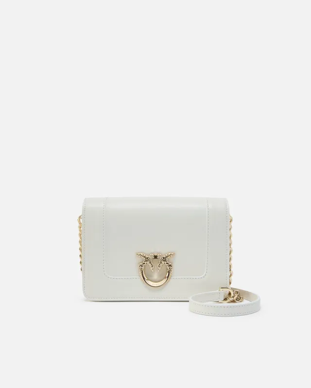 Pinko New Love Click Mini torebka skórzana czarna