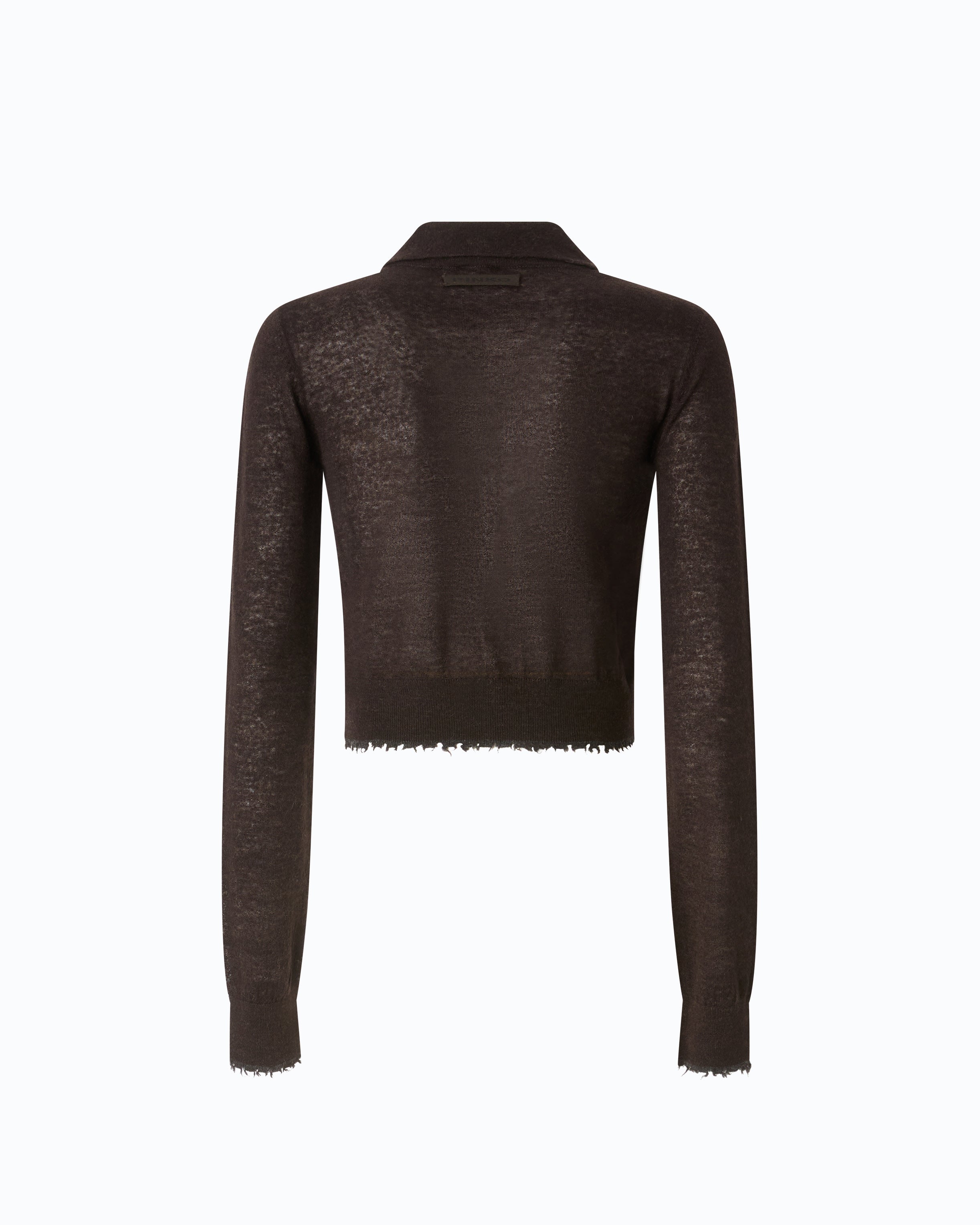 Pinko Madrid Cardigan kardigan krótki brązowy