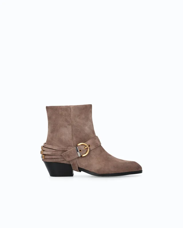 Pinko Jane 07 Ankle Boot botki zamszowe brązowe