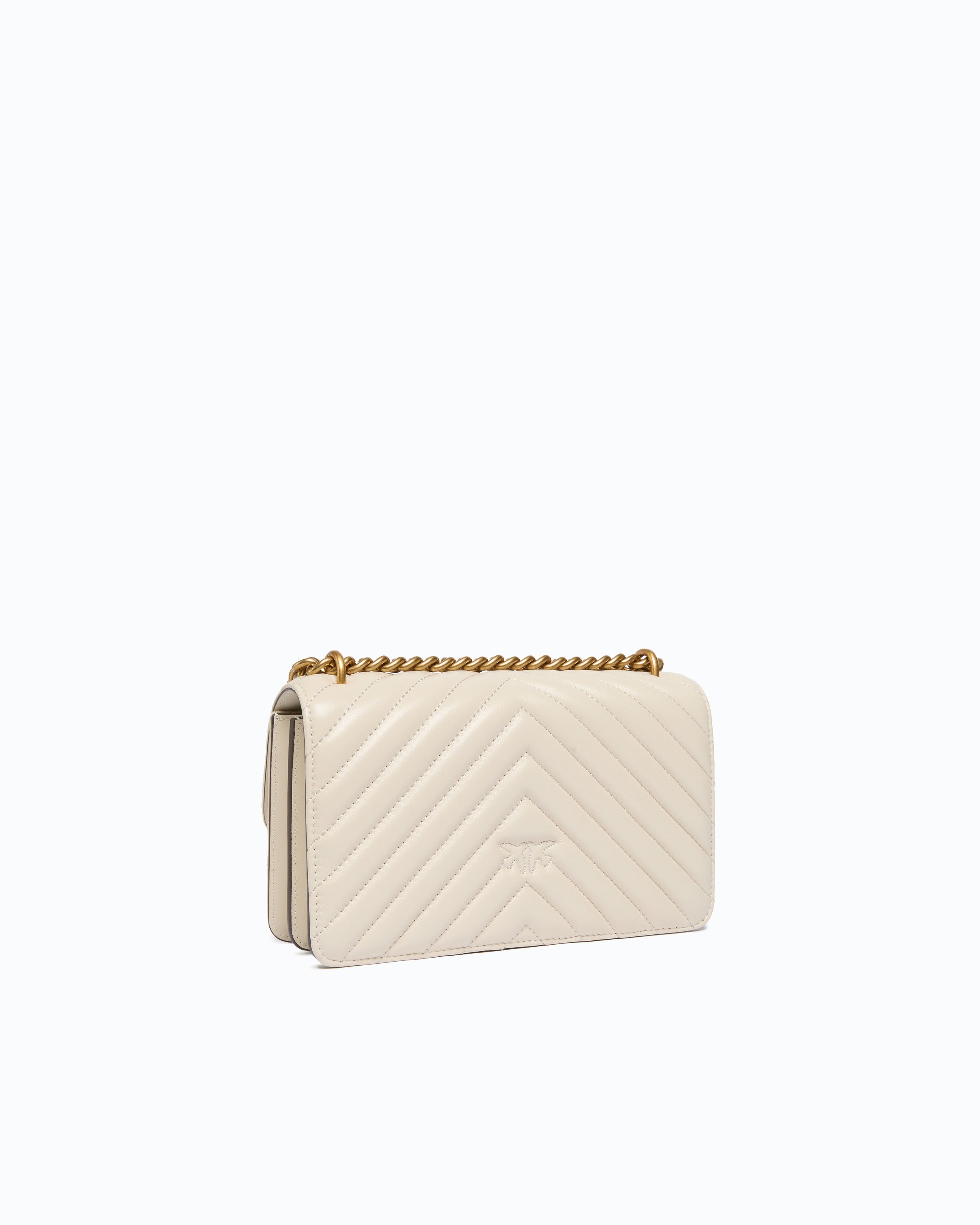 Pinko Love One Mini torebka biała chevron