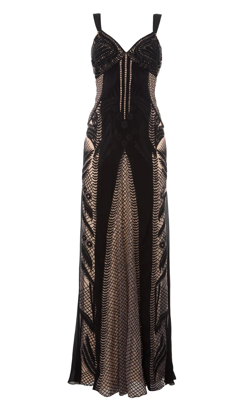 Temperley London Giselle Gown sukienka wieczorowa Black Mix