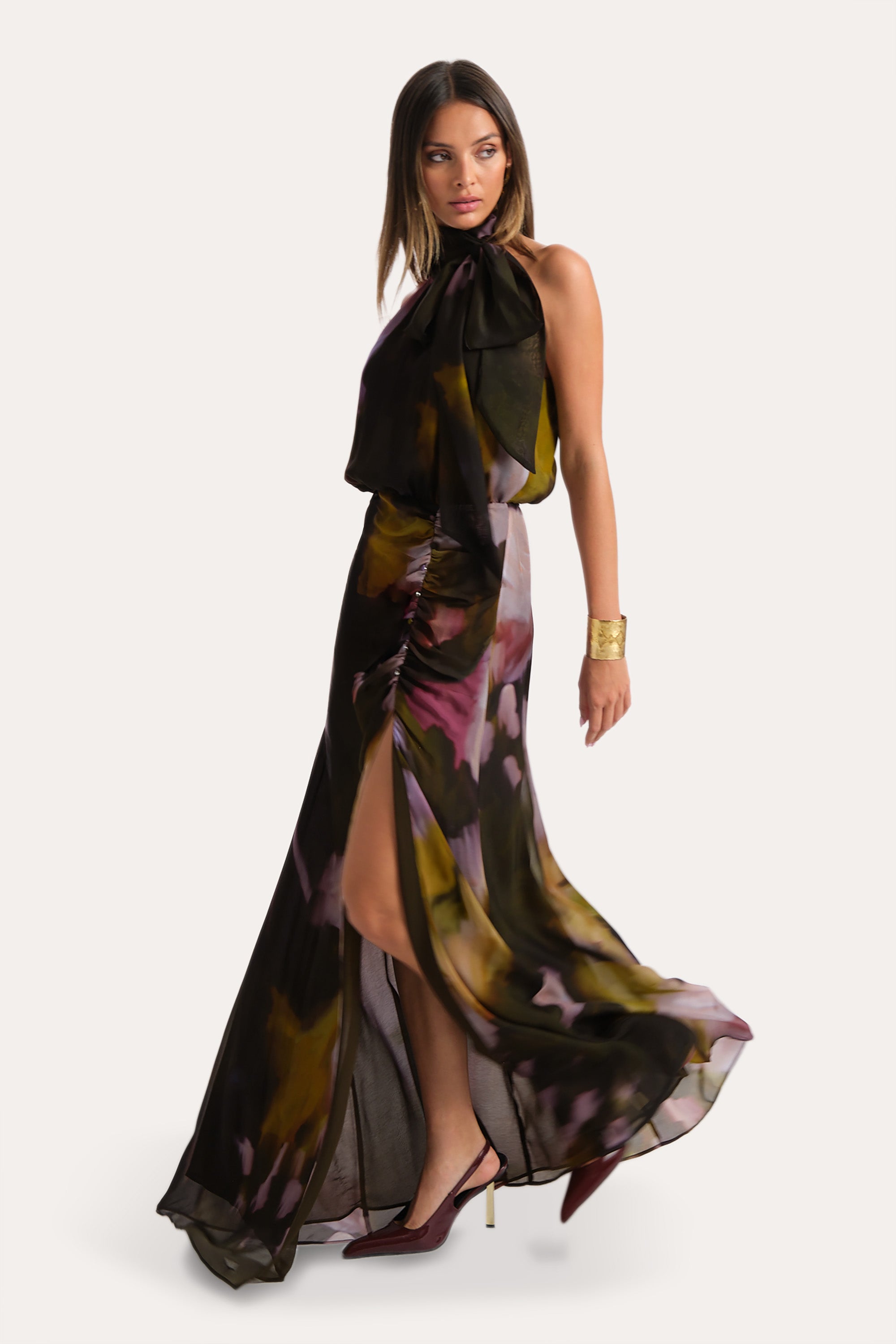 Elie Tahari Emilia E9033606 sukienka wieczorowa jedwabna