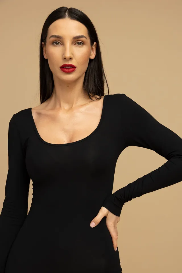 Nudyess Darling sukienka midi czarna z modalu