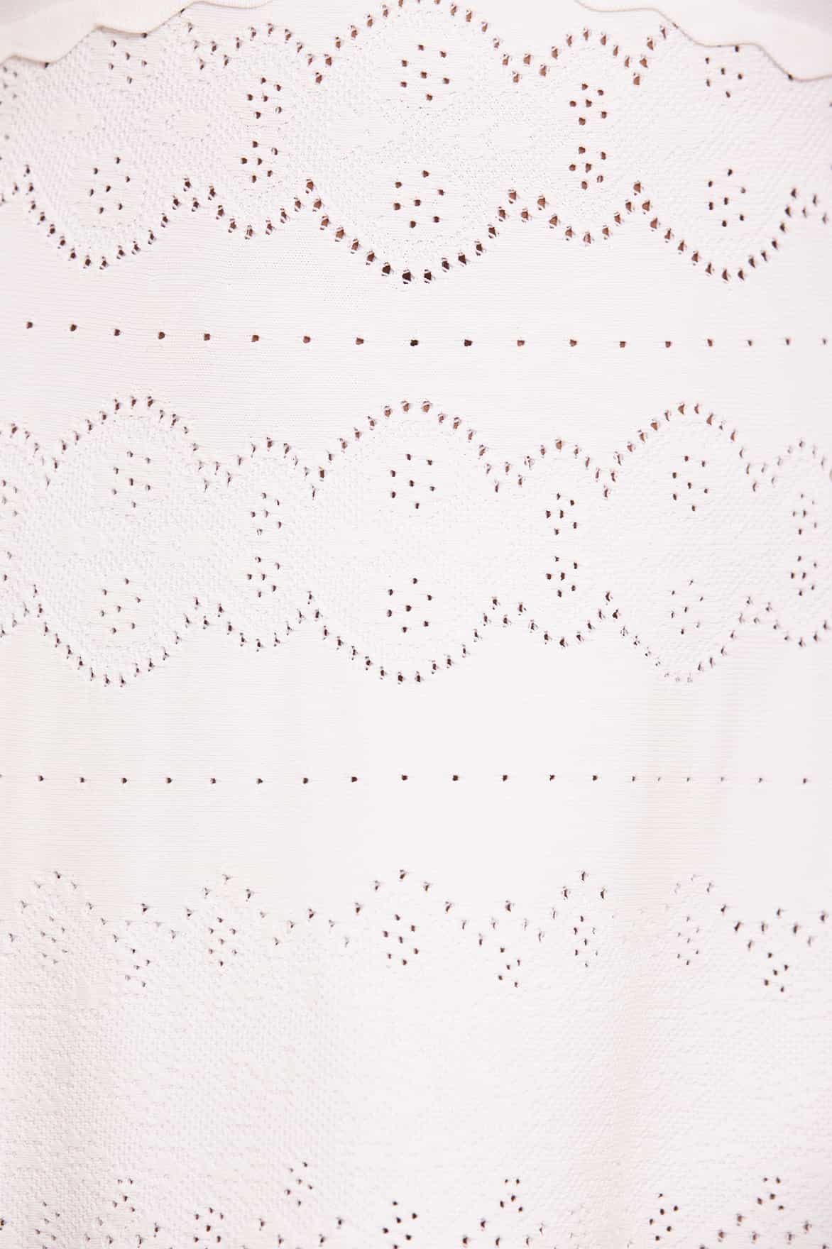 Needle & Thread Lace Knit Gown sukienka kremowa dzianina