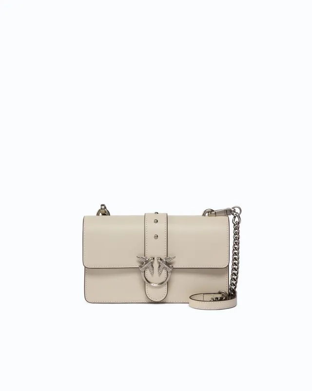 Pinko Love Bag One torebka biała skórzana