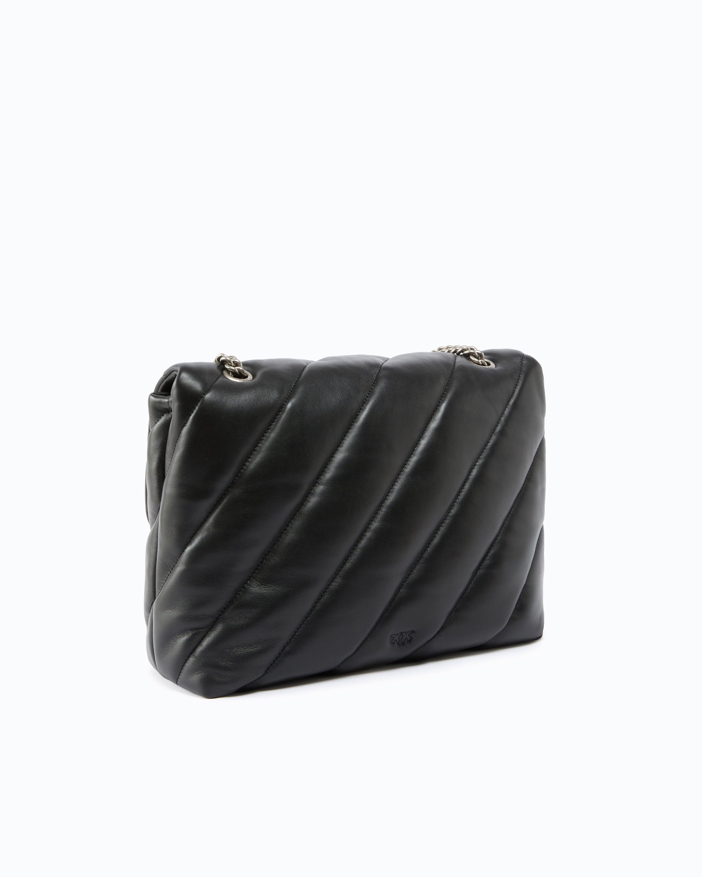 Pinko Big Love Bag Puff Maxi Quilt torebka czarna