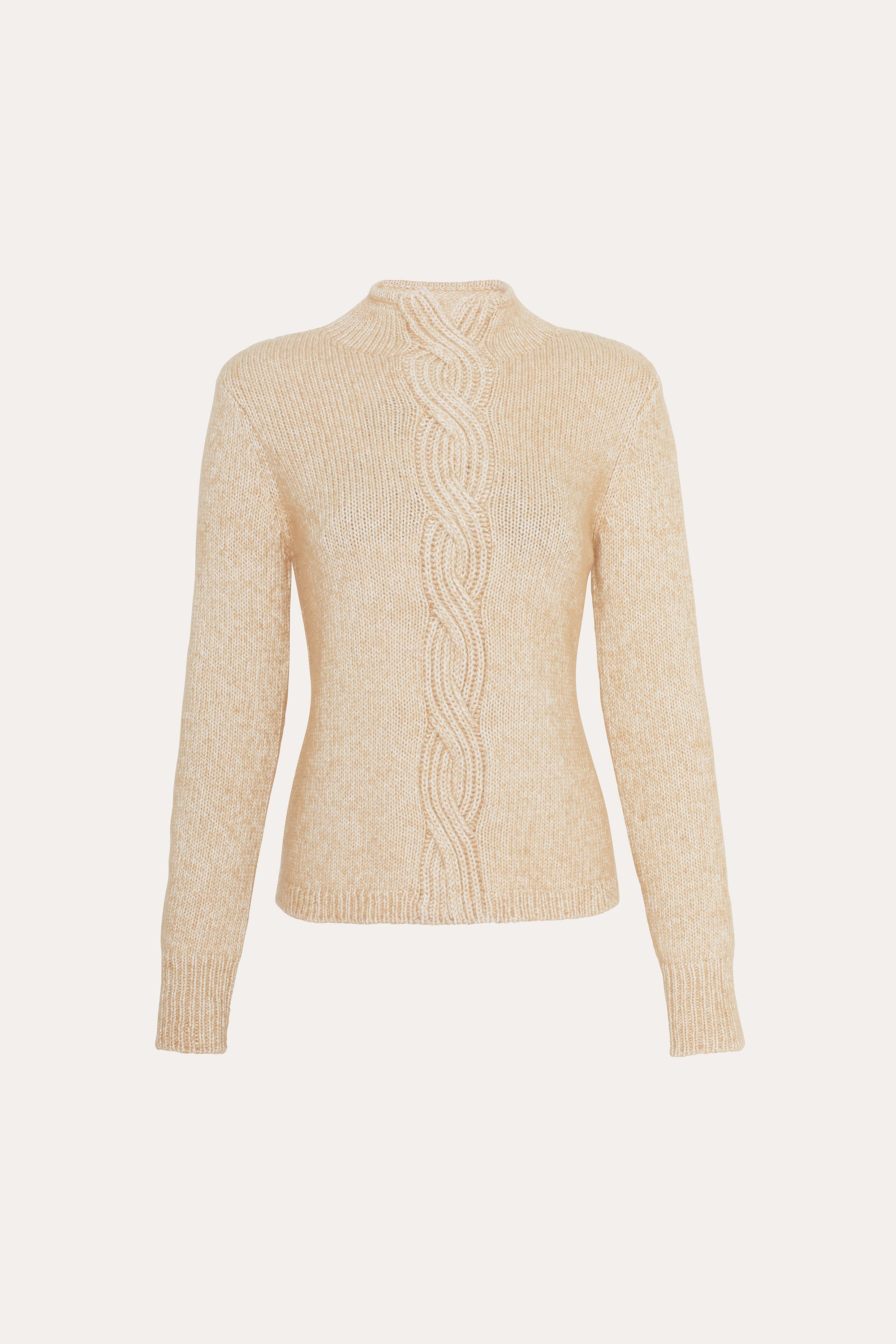 Elie Tahari E95X6514 sweter bawełniany Toffee Melange