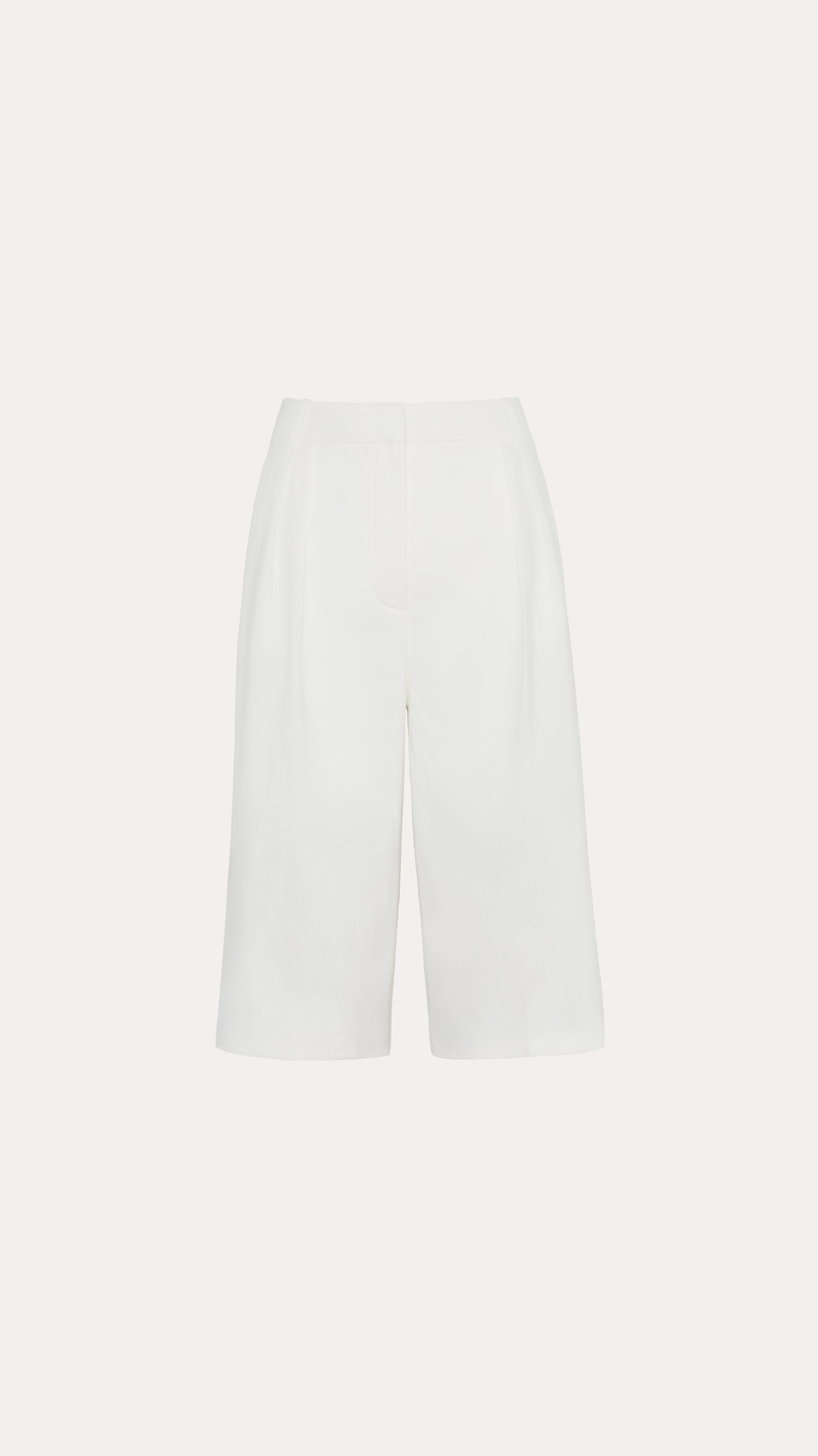 Elie Tahari Tina szorty Fresh Pearl len bermudy