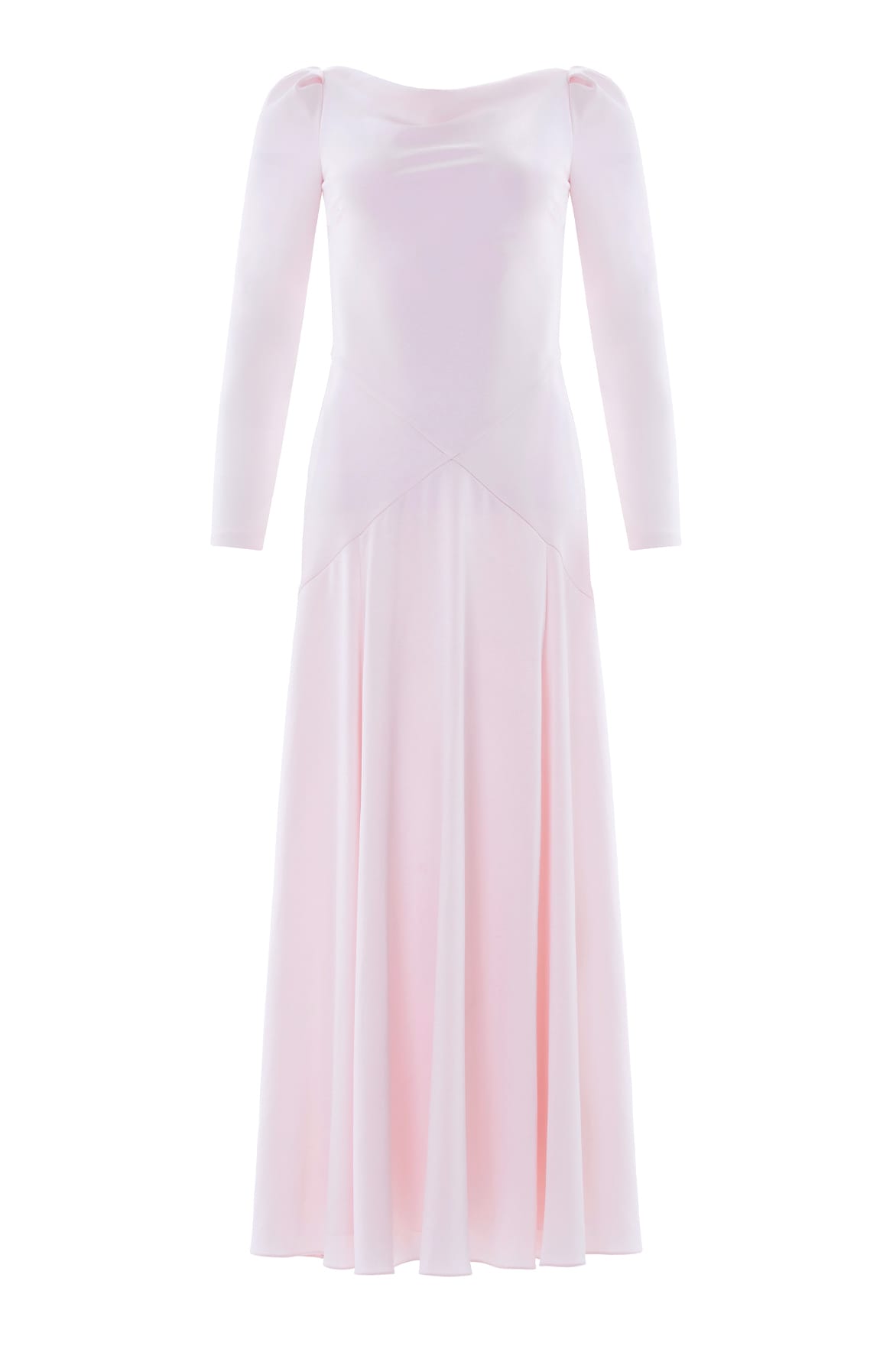 Needle & Thread Evangeline Satin Cowl Gown sukienka różowa satyna