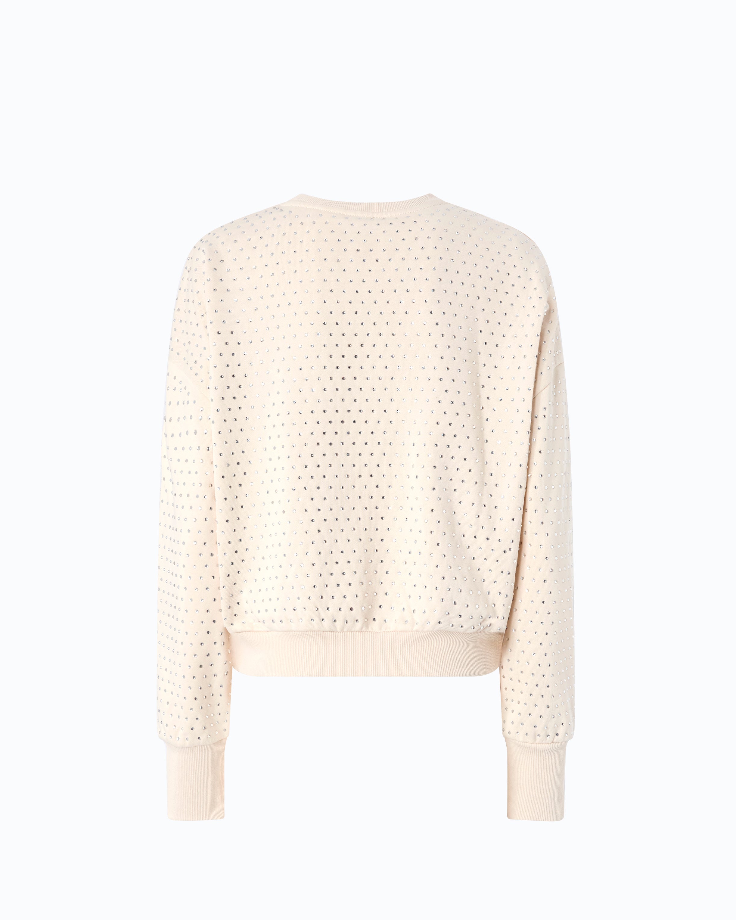 Pinko Monaci Sweater bluza kryształki beżowa XS-XL