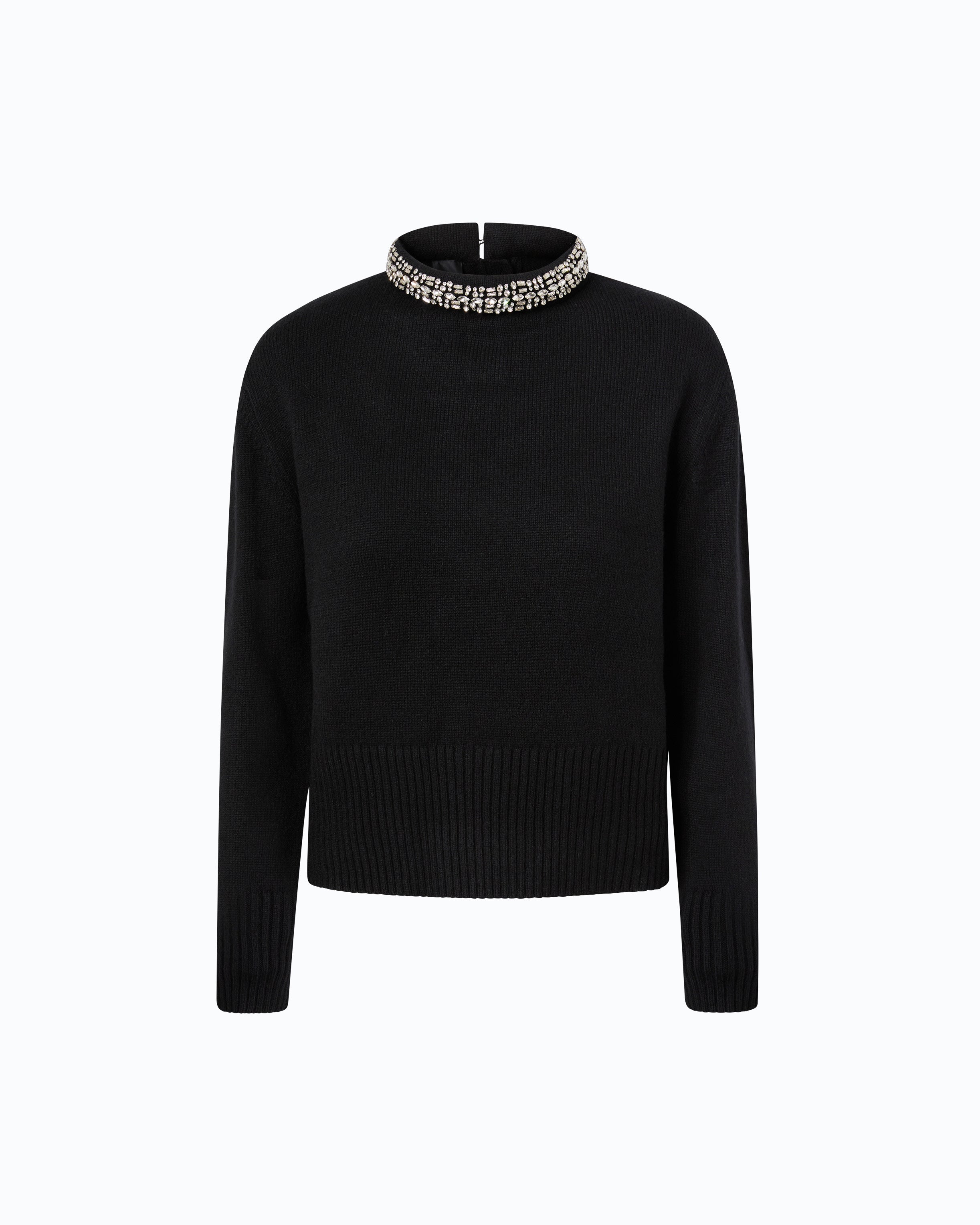 Pinko Berlino Sweater sweter czarny wełniany